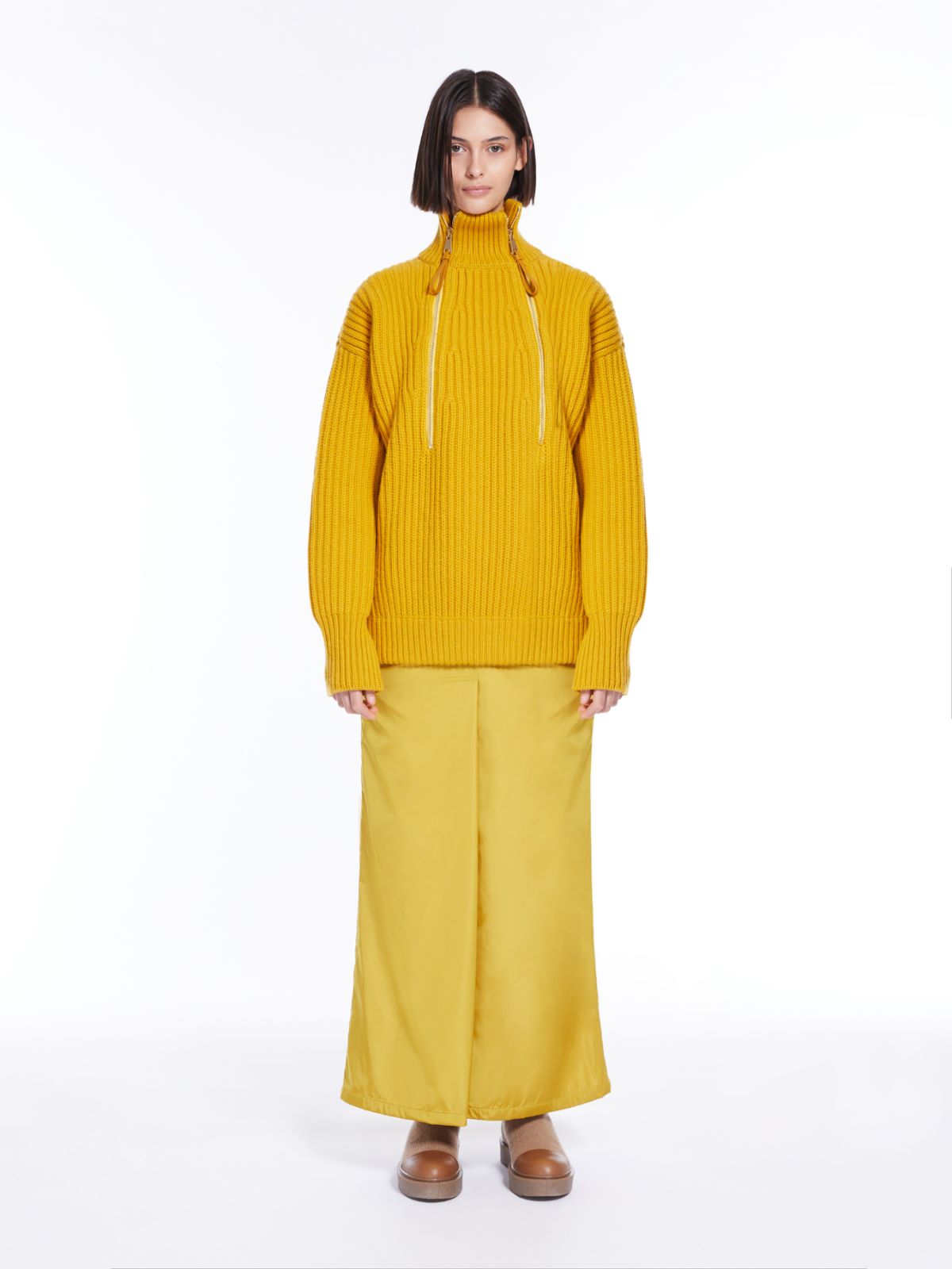 Wool and cashmere pullover - YELLOW - Max Mara
