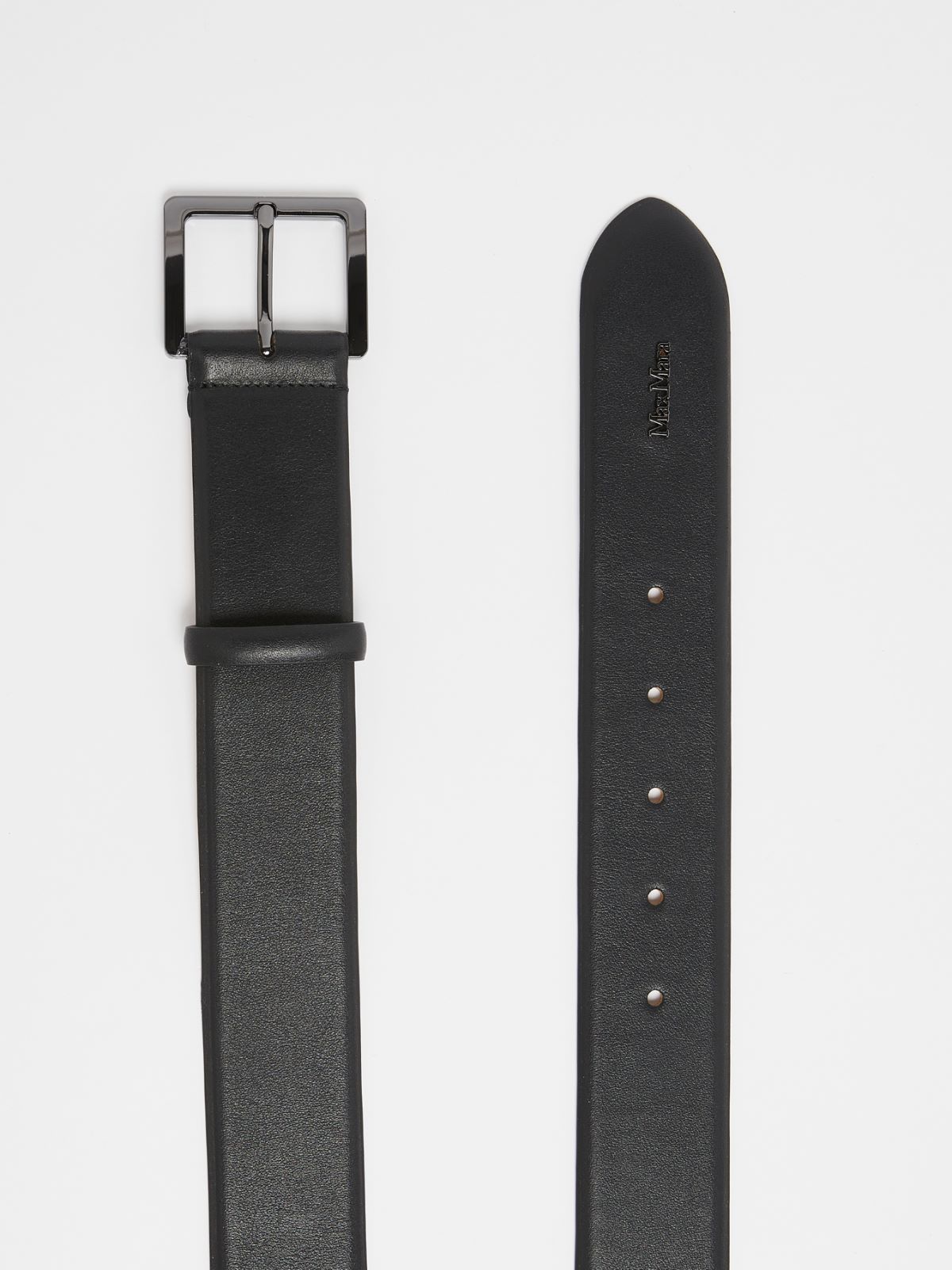 Leather belt - BLACK - Max Mara - 2