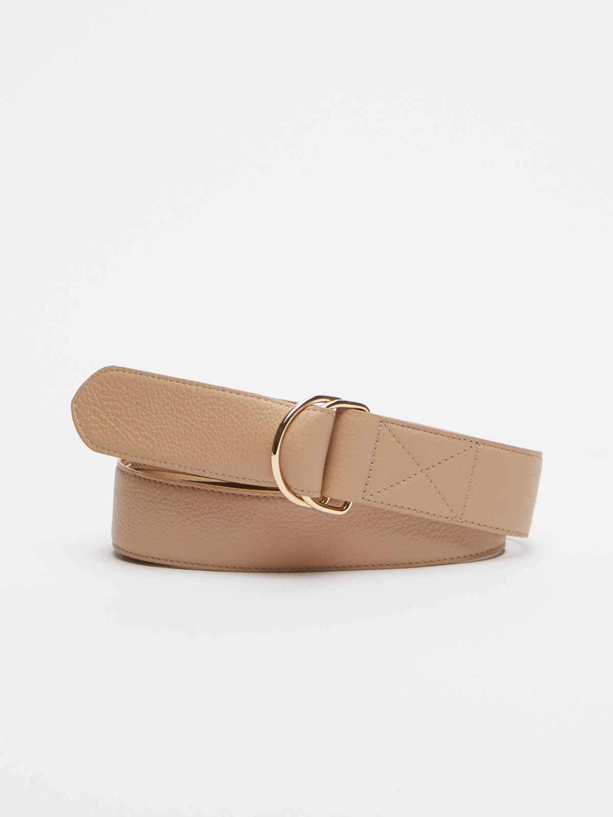 Leather belt - BEIGE - Max Mara