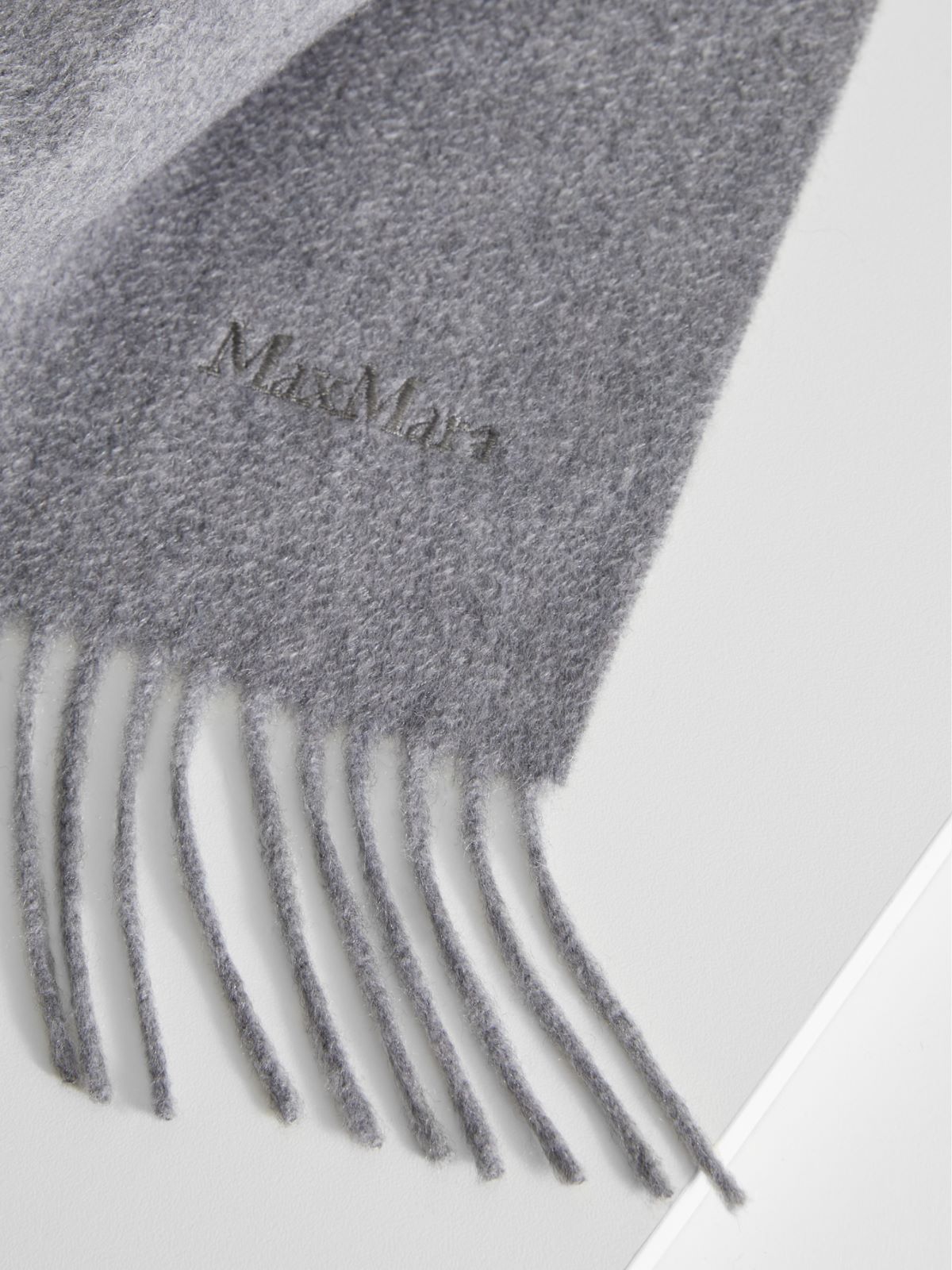 Cashmere scarf - LIGHT GREY - Max Mara - 3