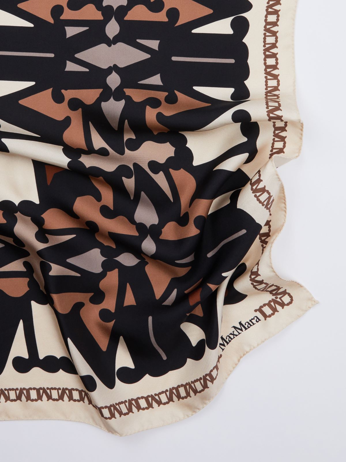 Printed silk foulard - CAMEL - Max Mara - 2