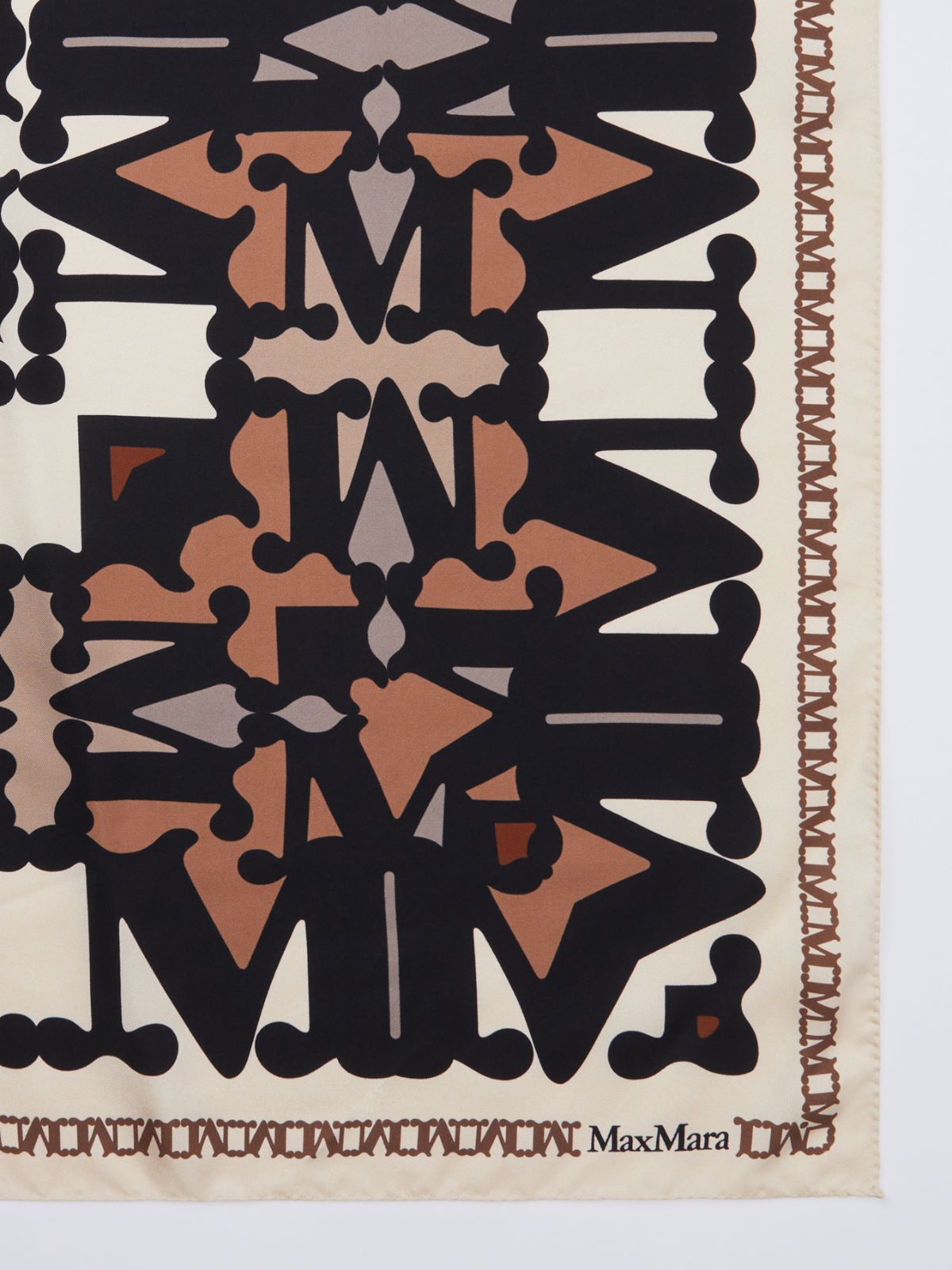 Printed silk foulard - CAMEL - Max Mara - 3