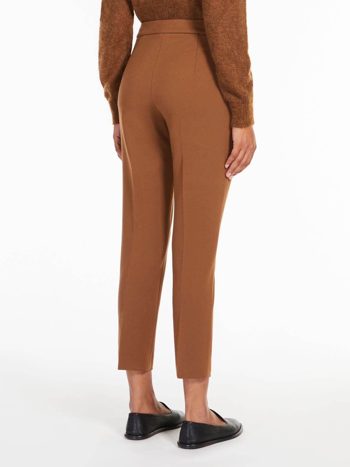 Viscose jersey trousers - TOBACCO - Max Mara - 3