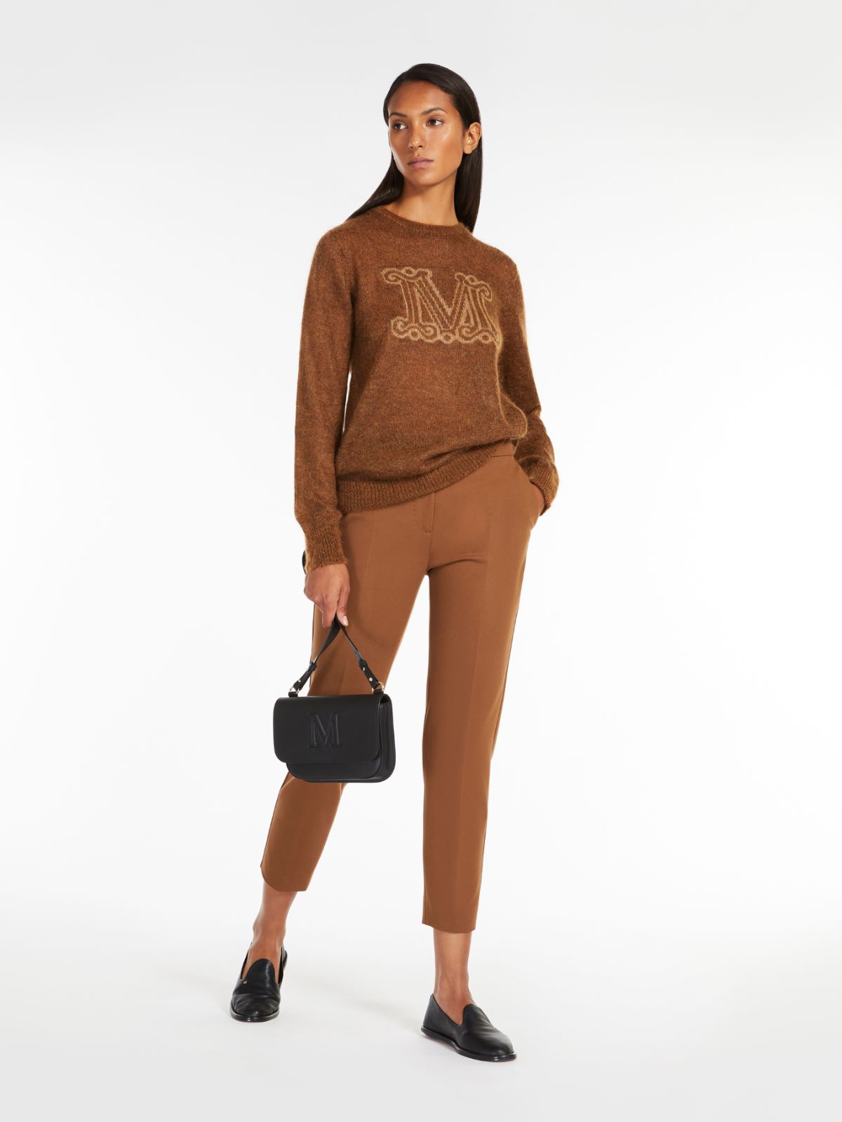 Viscose jersey trousers - TOBACCO - Max Mara