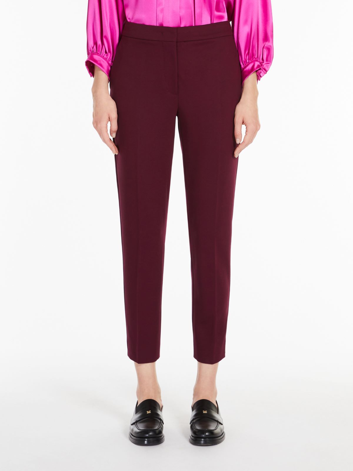 Viscose jersey trousers - BORDEAUX - Max Mara - 2