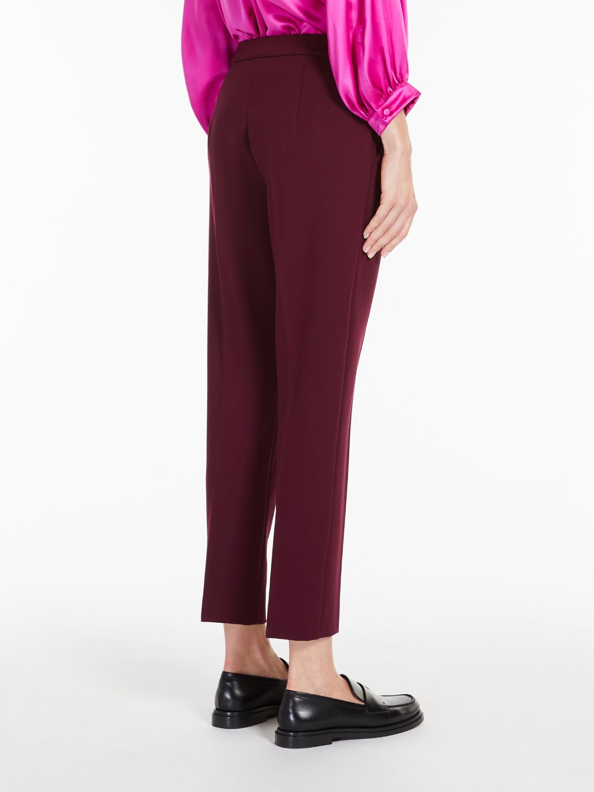 Viscose jersey trousers - BORDEAUX - Max Mara - 3