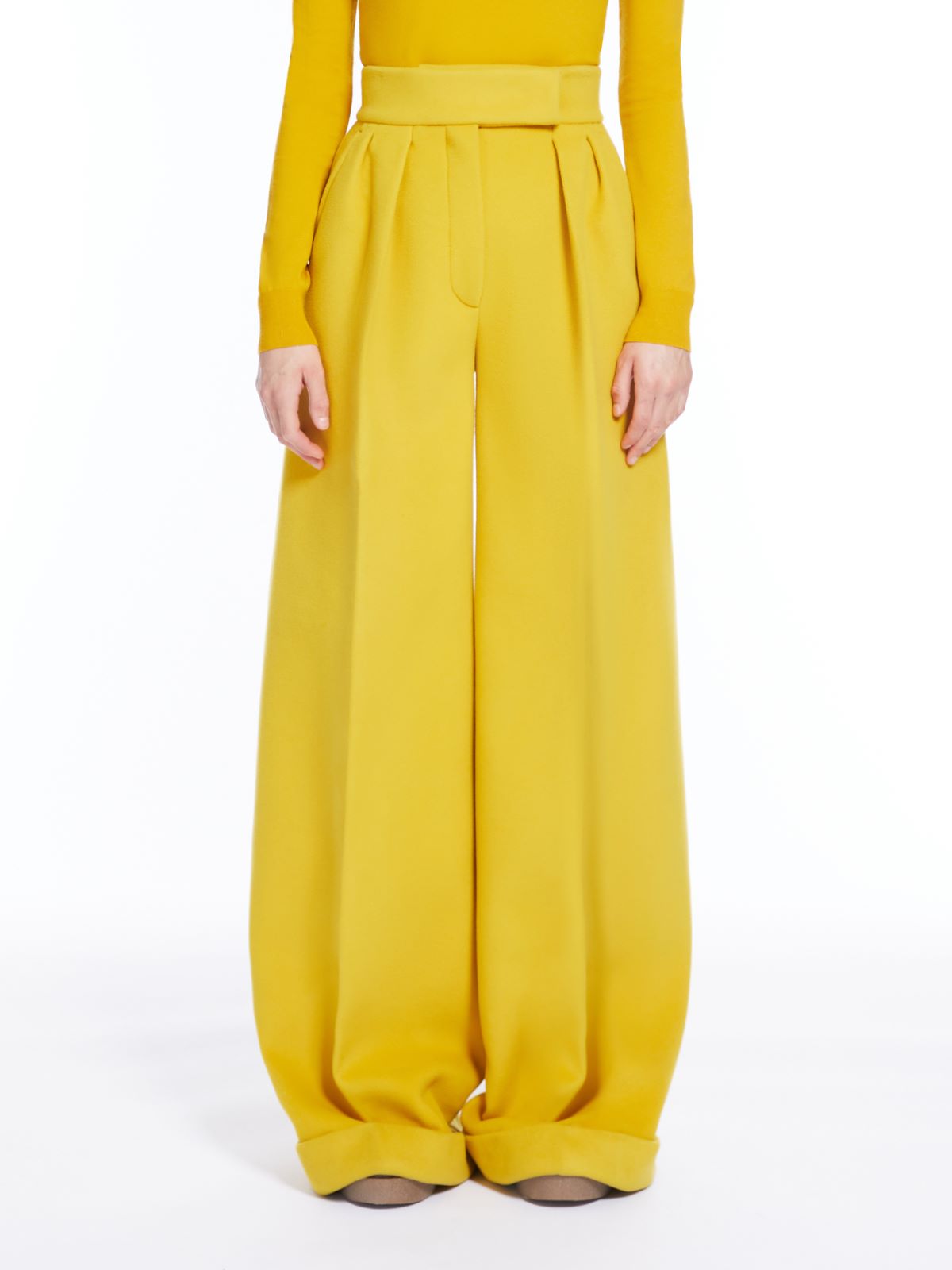 Viscose jersey trousers - YELLOW - Max Mara - 2