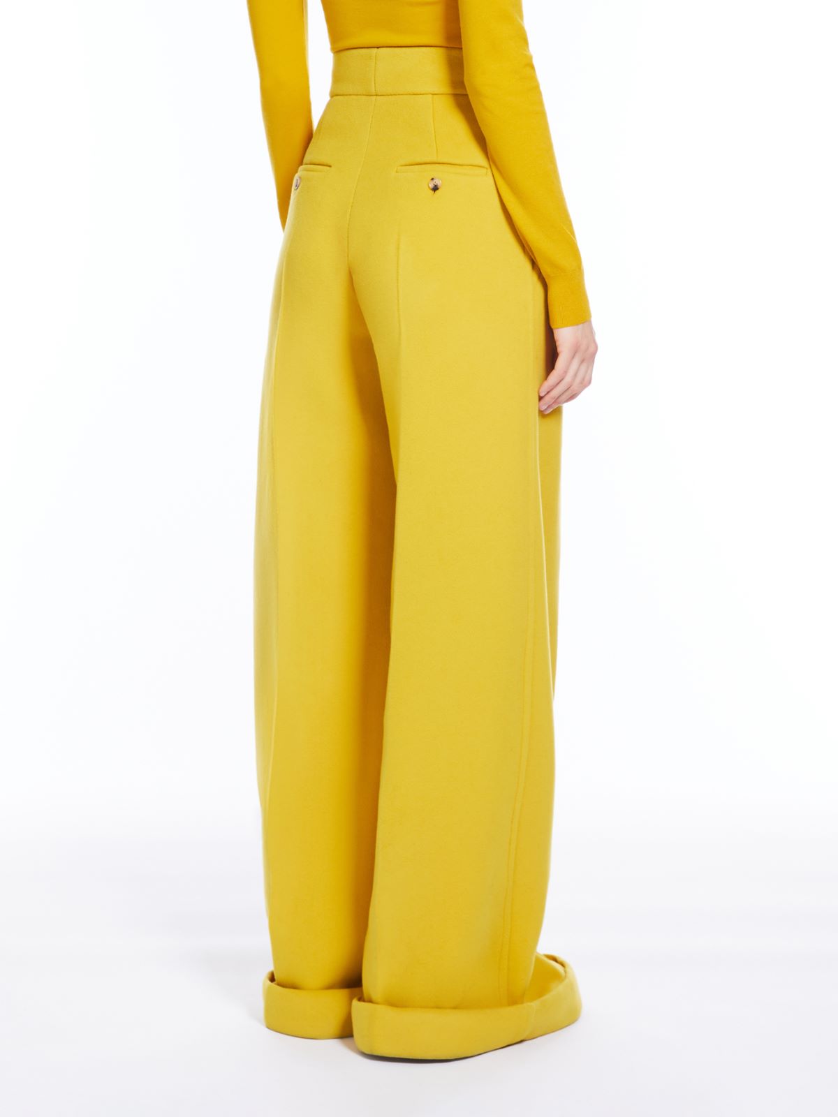 Viscose jersey trousers - YELLOW - Max Mara - 3