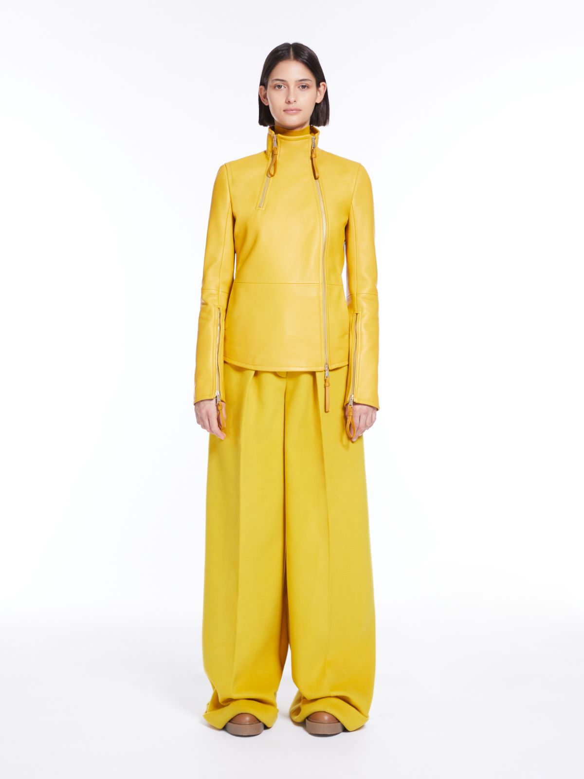 Viscose jersey trousers - YELLOW - Max Mara