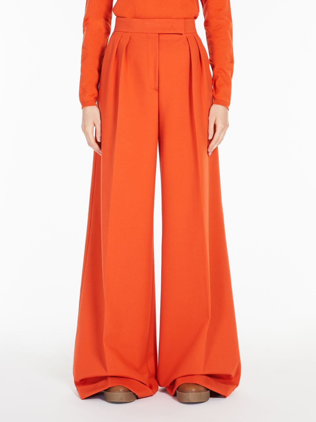 Viscose jersey trousers - ORANGE - Max Mara - 2