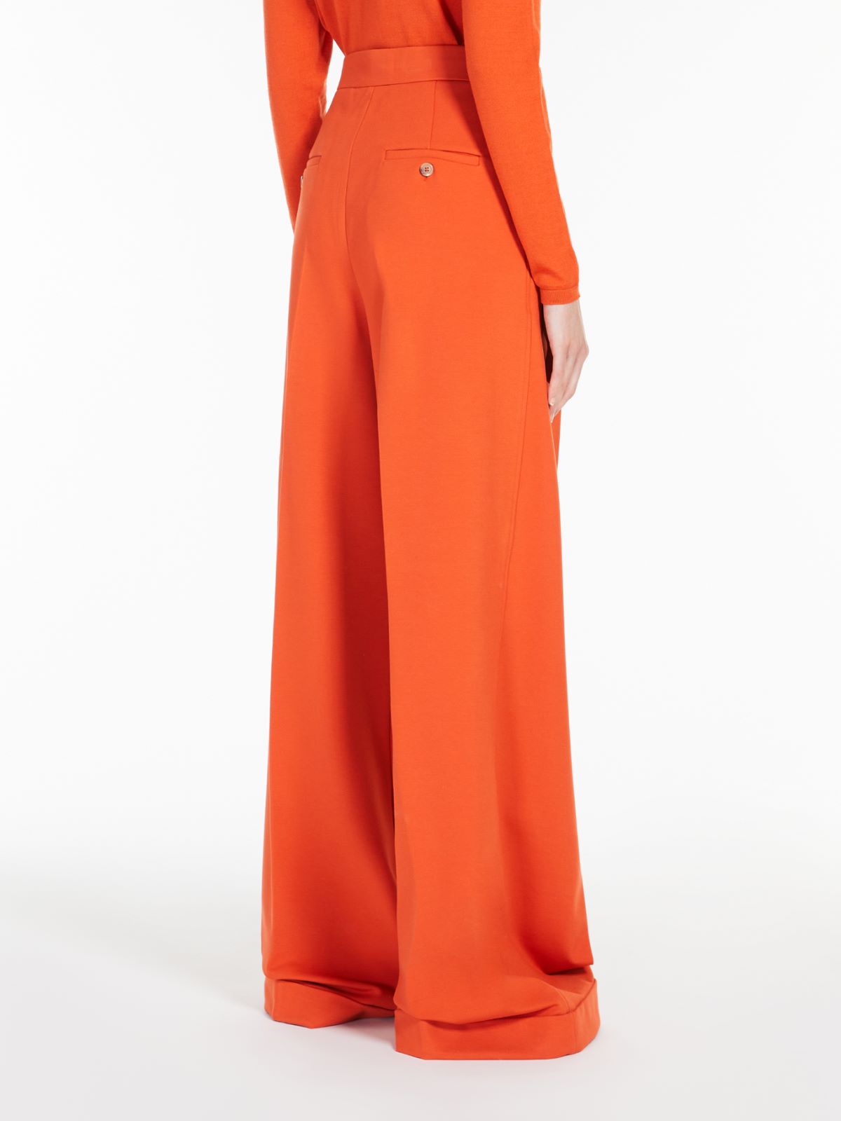 Viscose jersey trousers - ORANGE - Max Mara - 3