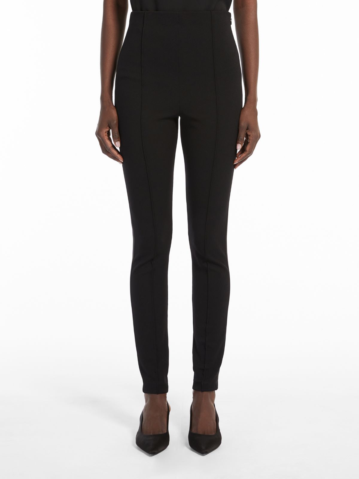 Technical-jersey trousers - BLACK - Max Mara - 2