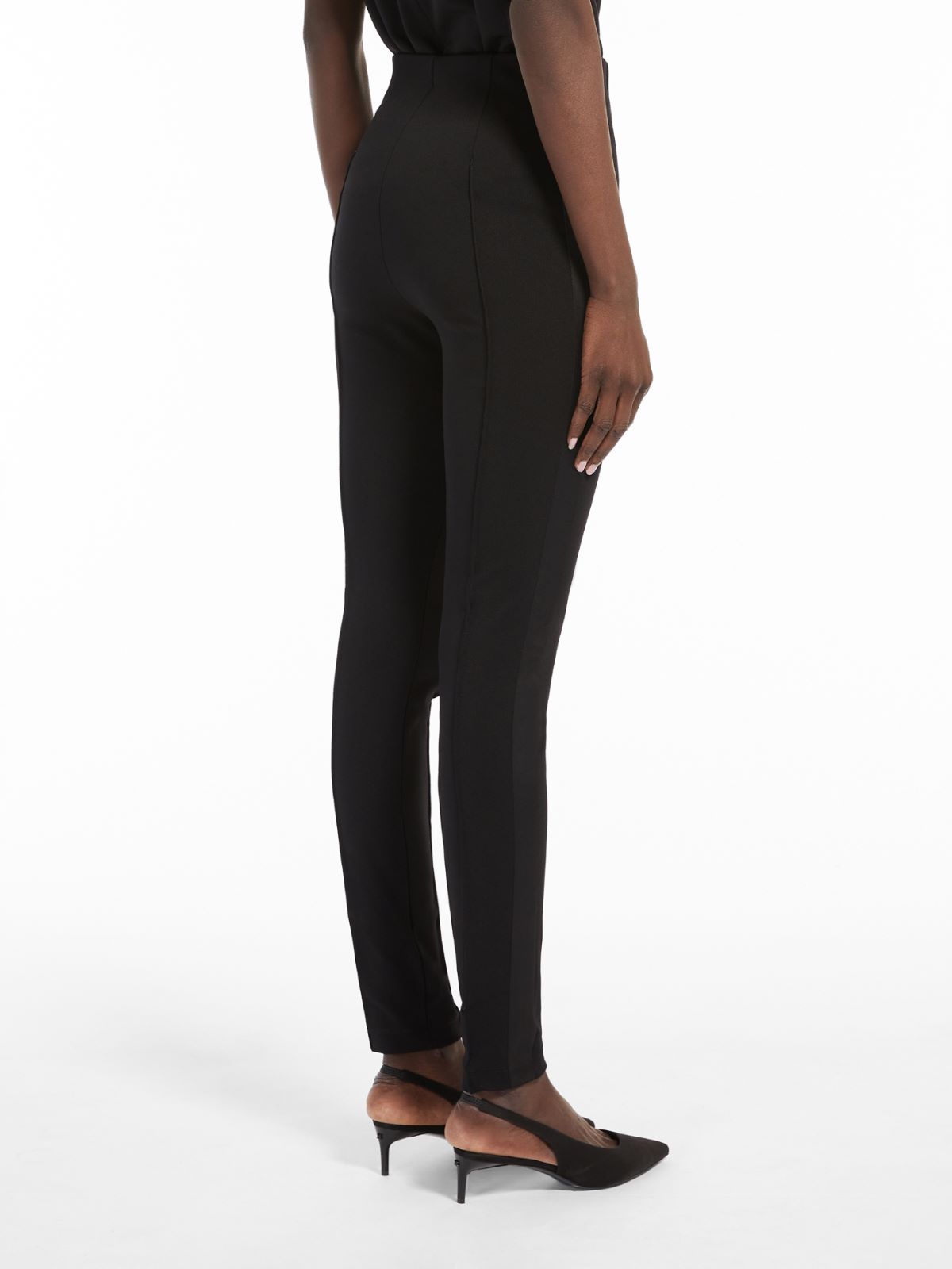 Technical-jersey trousers - BLACK - Max Mara - 3