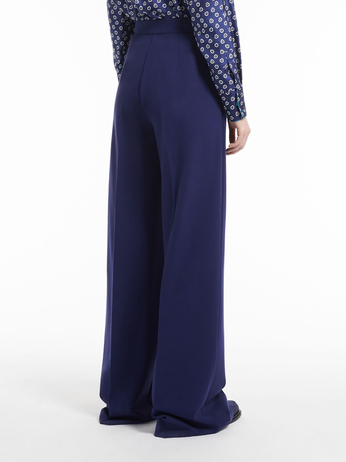 Hose aus Viskosejersey - NACHTBLAU - Max Mara - 3