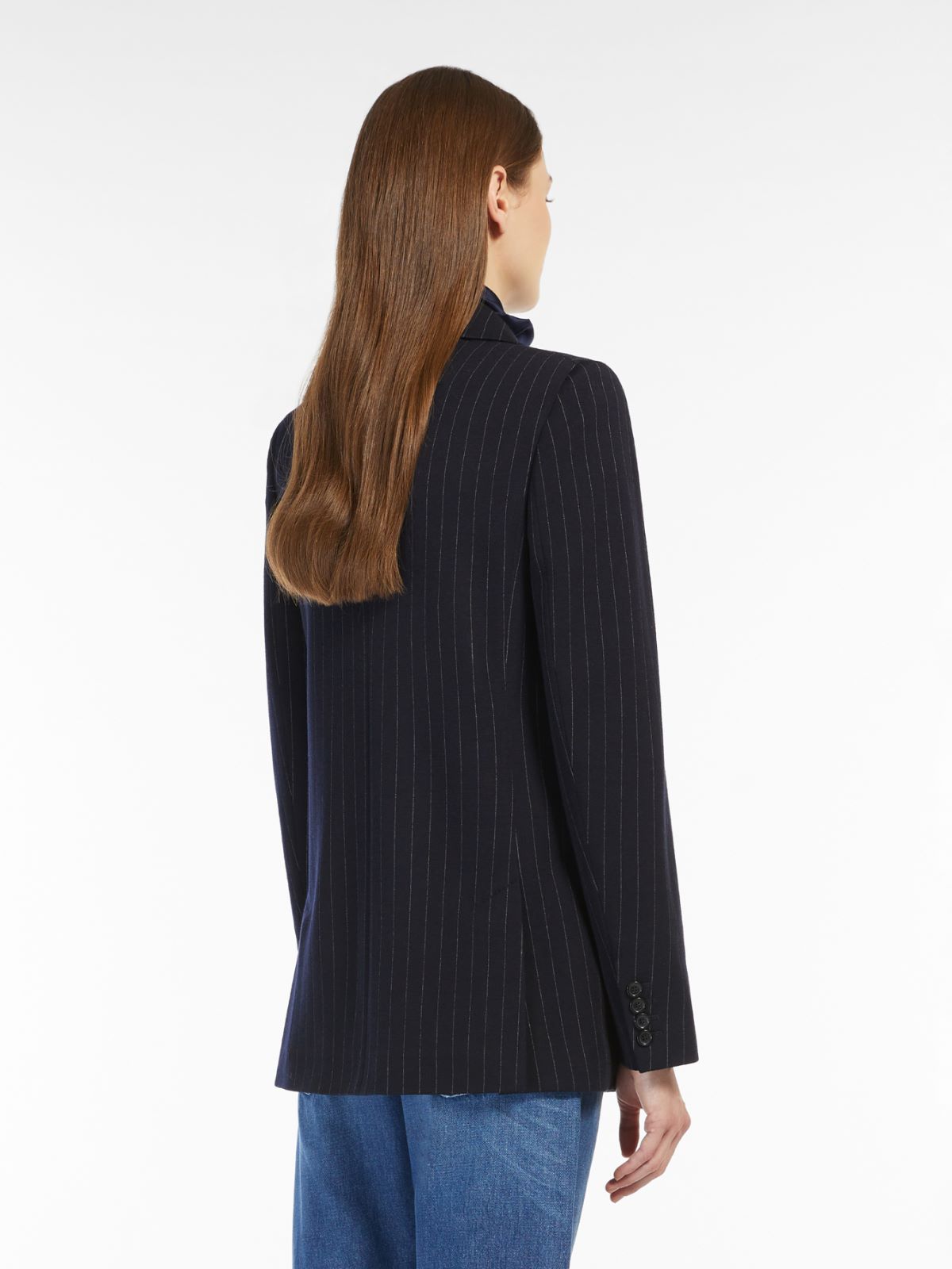 Pinstriped wool jacket - ULTRAMARINE - Max Mara - 3