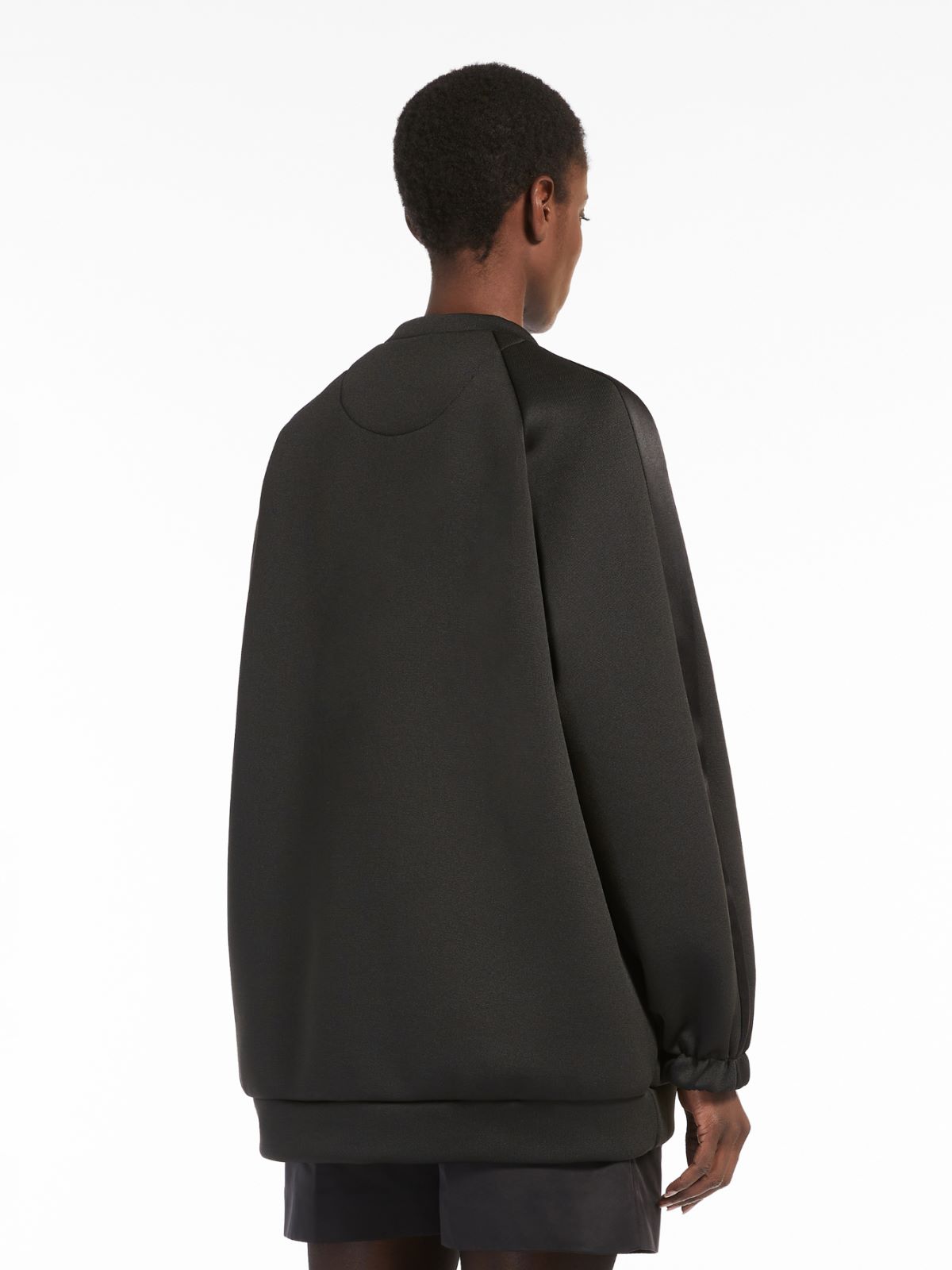Technical-jersey sweatshirt - BLACK - Max Mara - 3