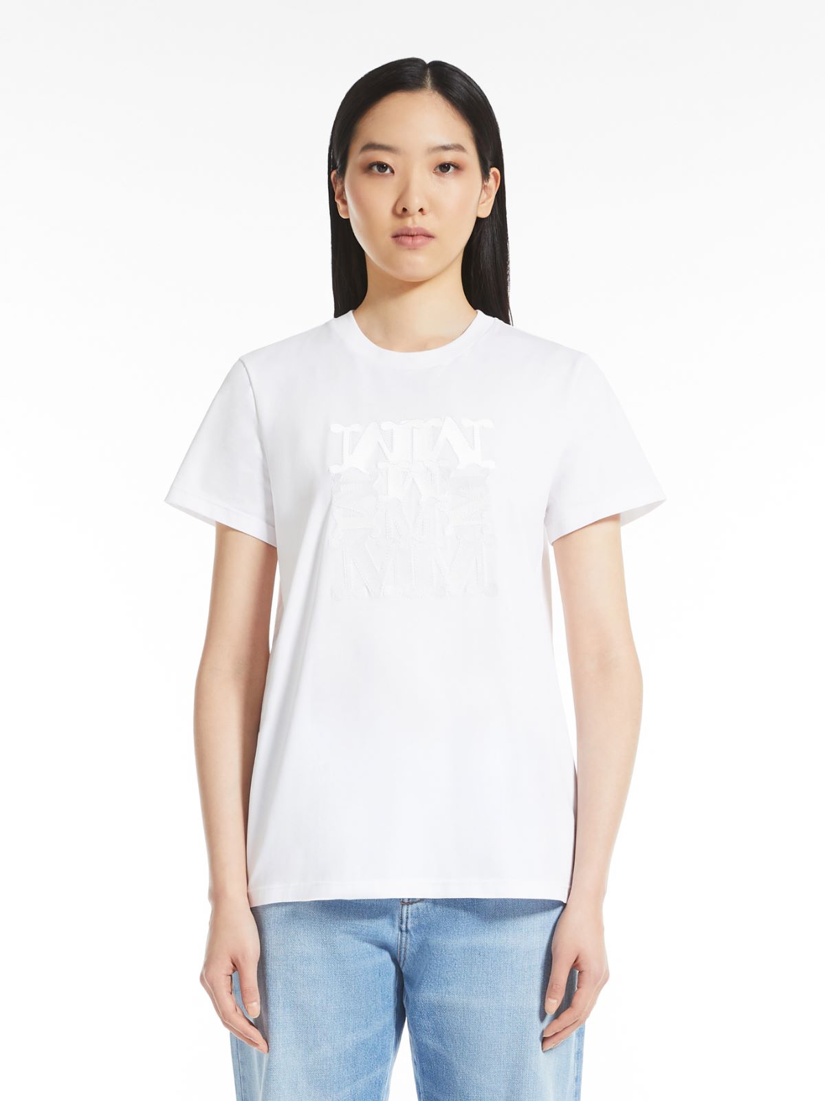Cotton jersey T-shirt - OPTICAL WHITE - Max Mara - 2