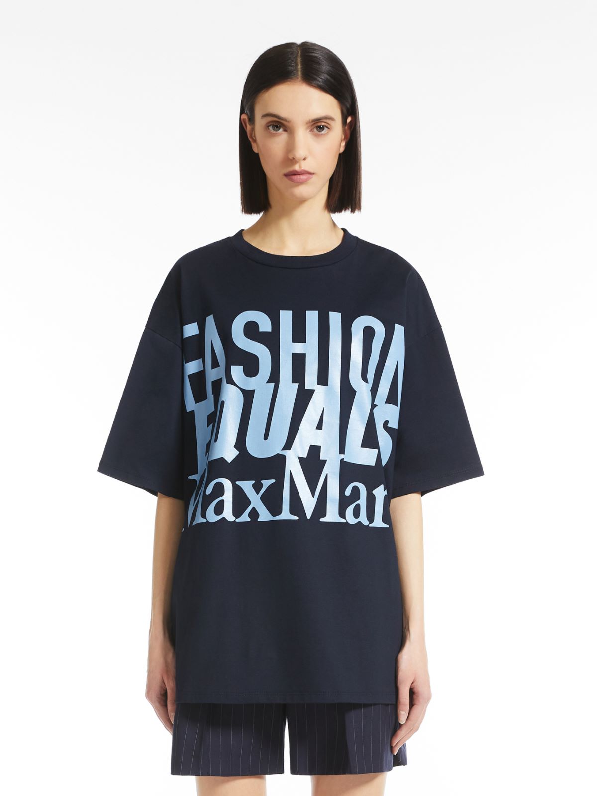 Cotton T-shirt - ULTRAMARINE - Max Mara - 2
