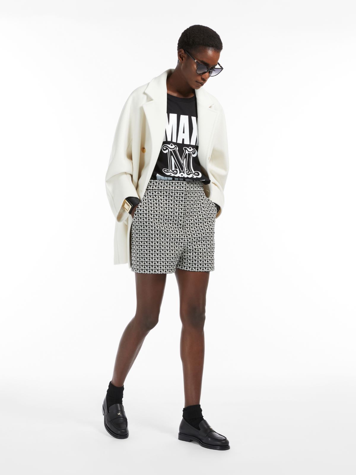 Cotton T-shirt - BLACK - Max Mara