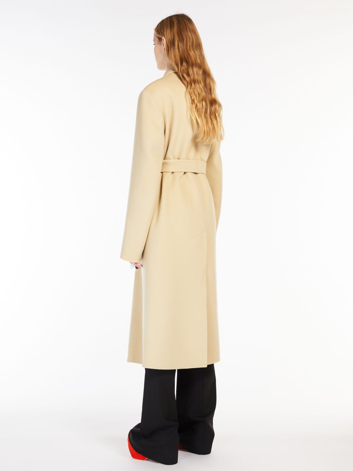 Wool broadcloth coat - BEIGE - Max Mara - 3