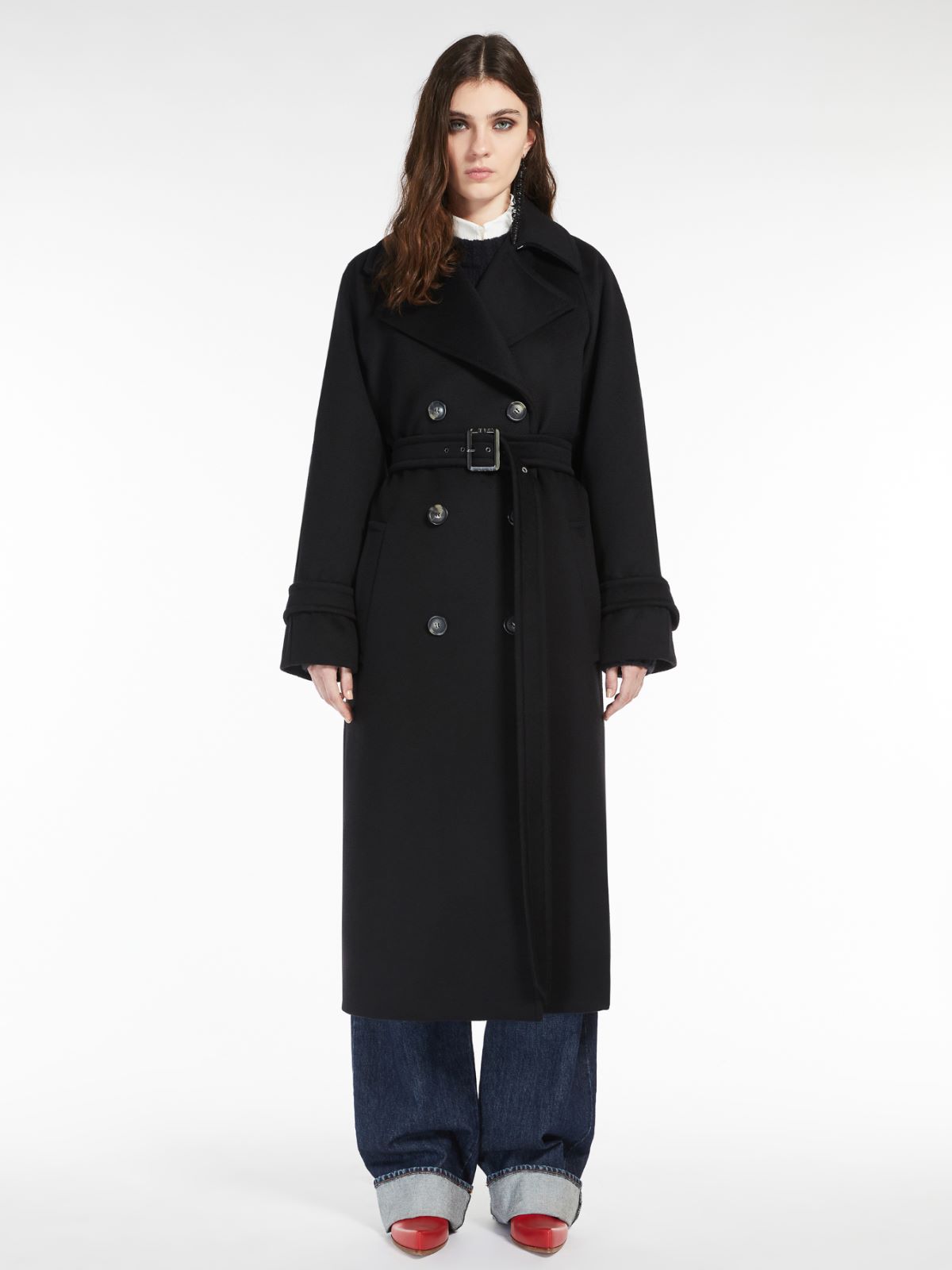 Oversized pure-wool coat - BLACK - Max Mara - 2