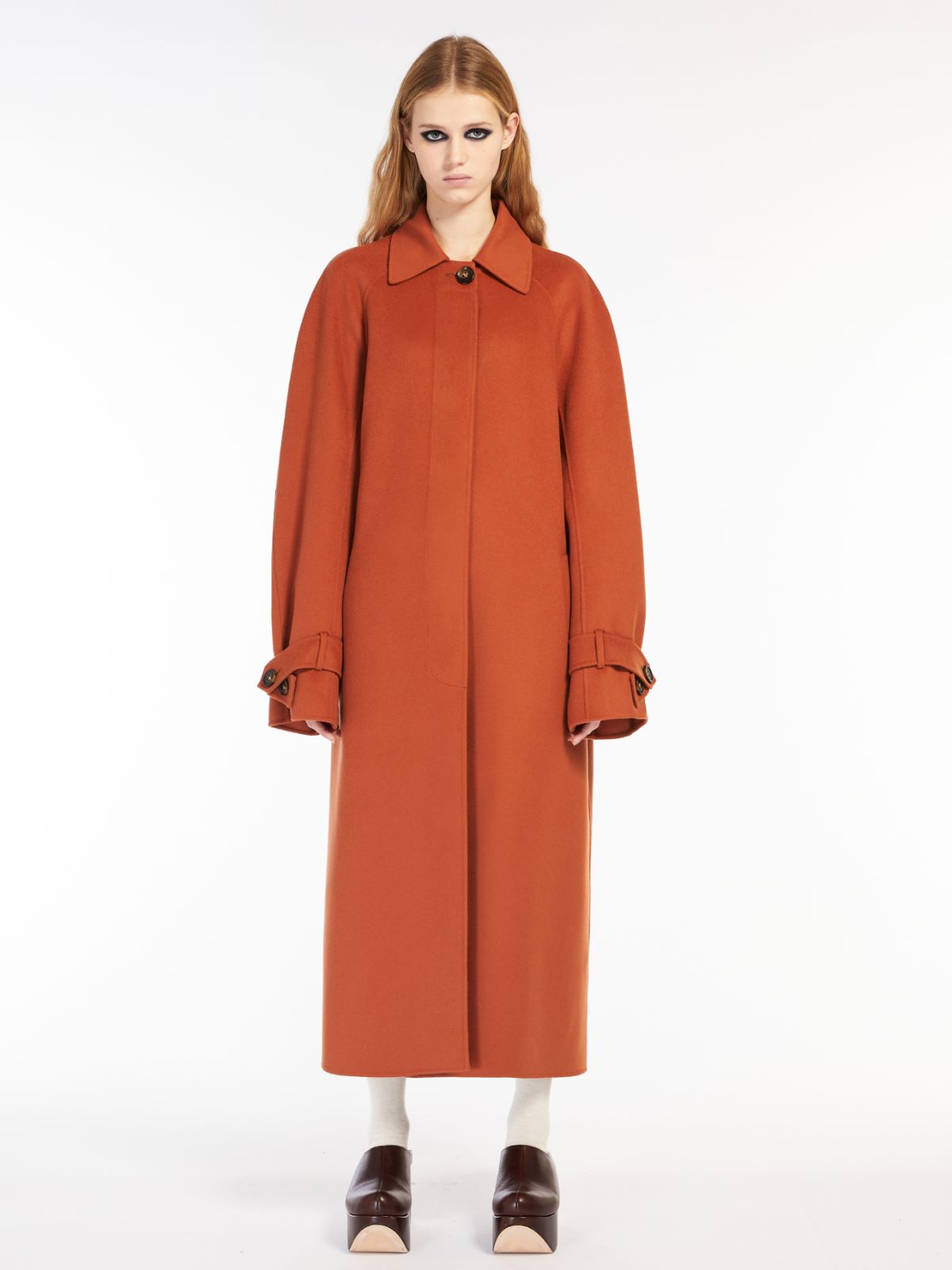 Wool and cashmere coat - BRICK RED - Max Mara - 2