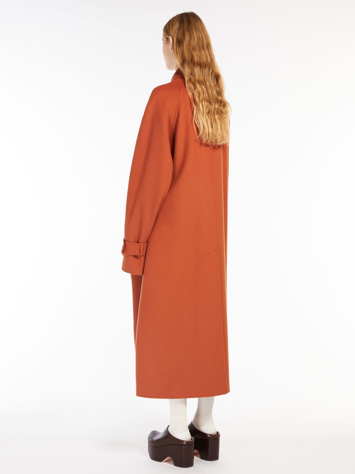 Wool and cashmere coat - BRICK RED - Max Mara - 3