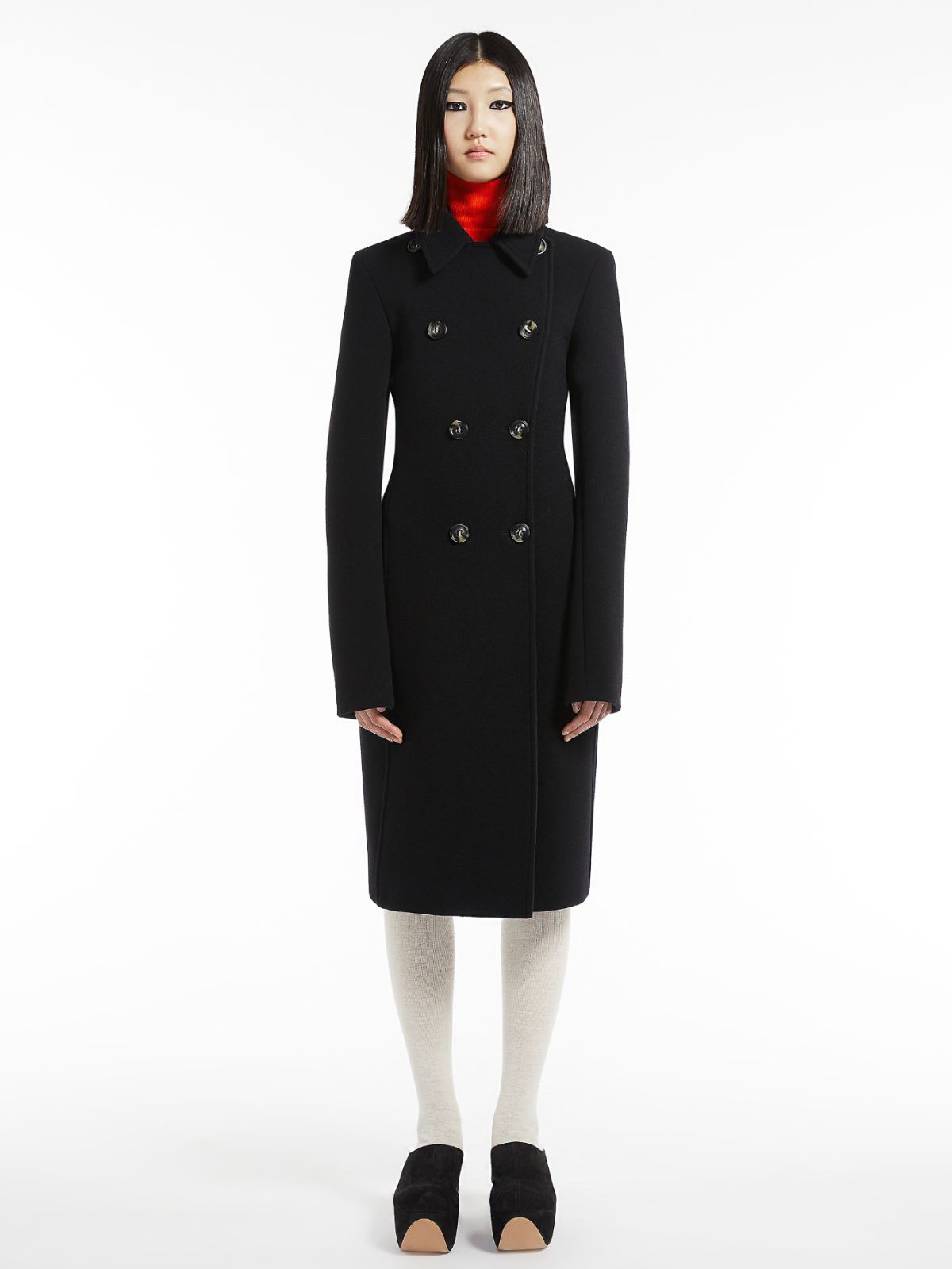 Cappotto in lana stretch - NERO - Max Mara