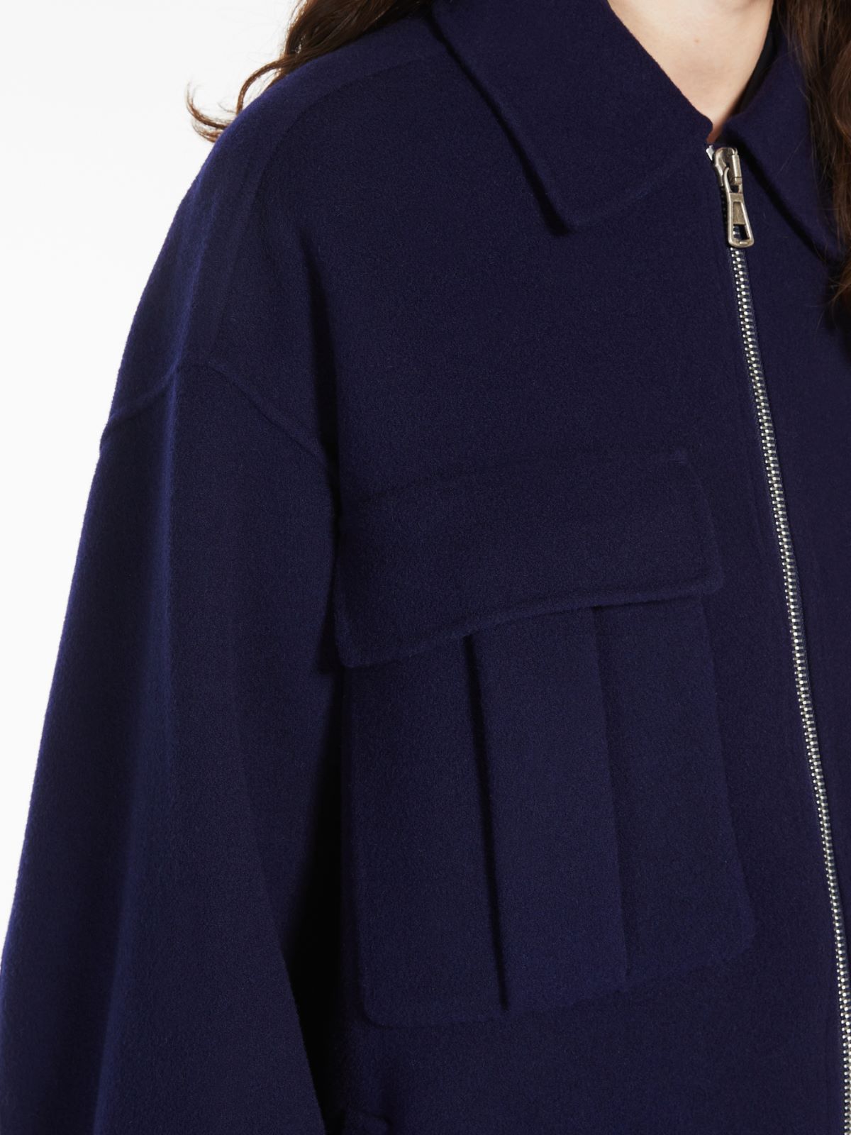 Oversized wool jacket - ULTRAMARINE - Max Mara - 4