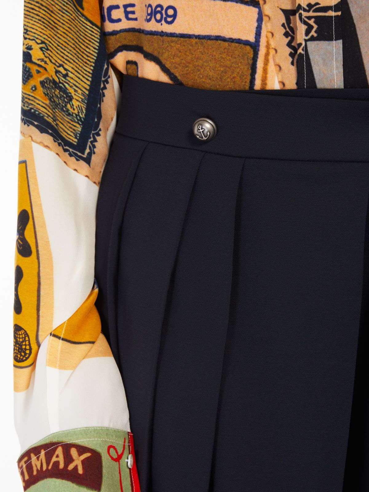 Pleated skirt - MIDNIGHTBLUE - Max Mara - 4