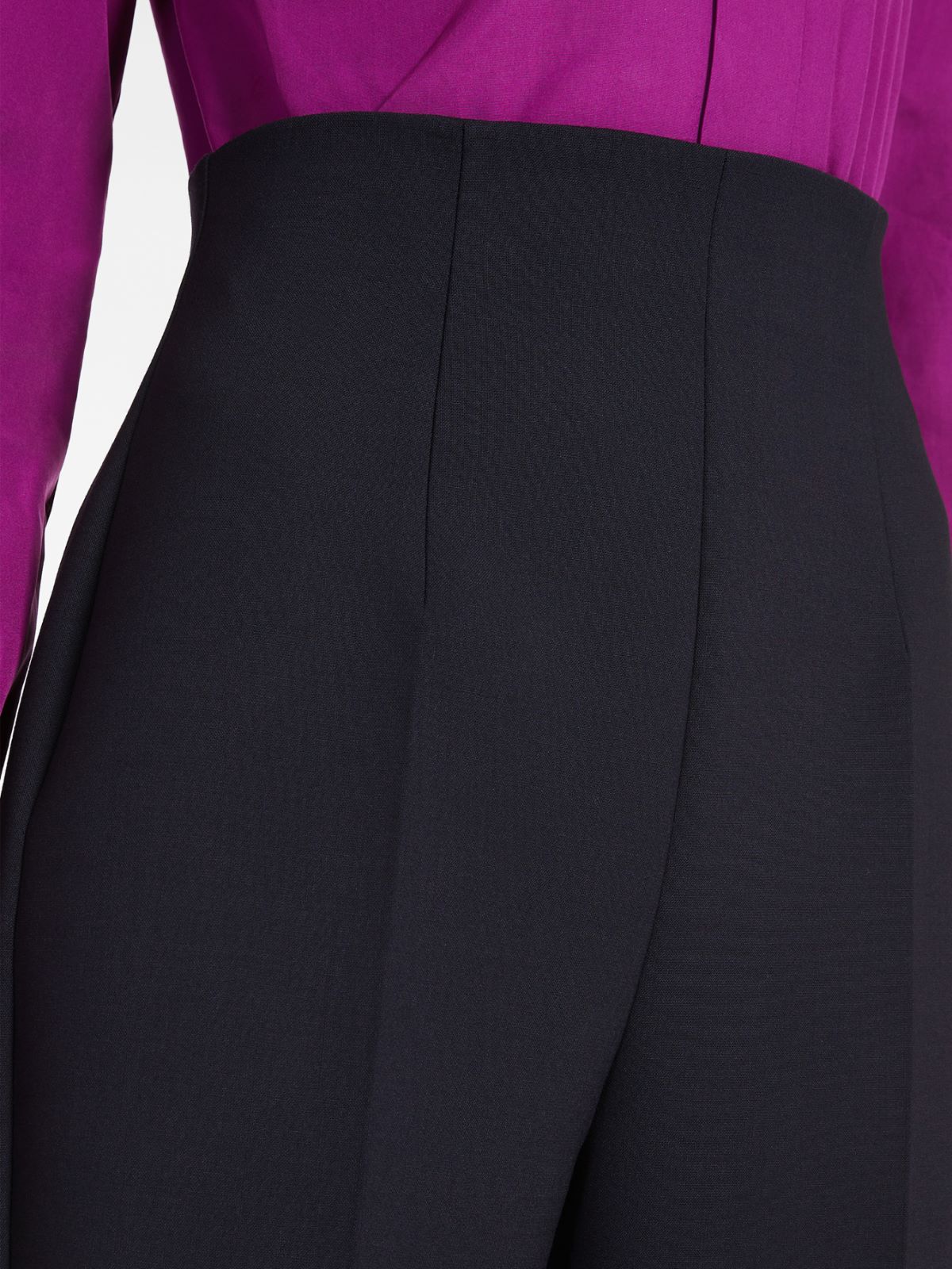 High-waisted, flared trousers - MIDNIGHTBLUE - Max Mara - 4