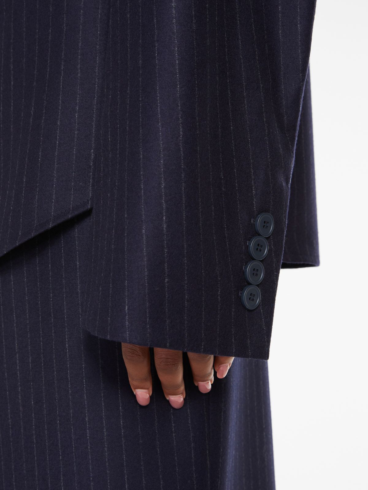 Stretch shirt with bow tie - MIDNIGHTBLUE - Max Mara - 5