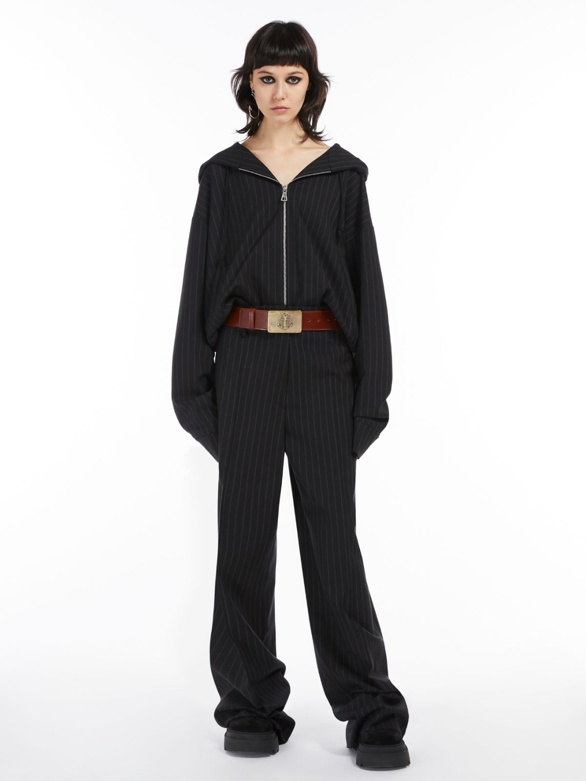 Wool bomber jacket - BLACK - Max Mara