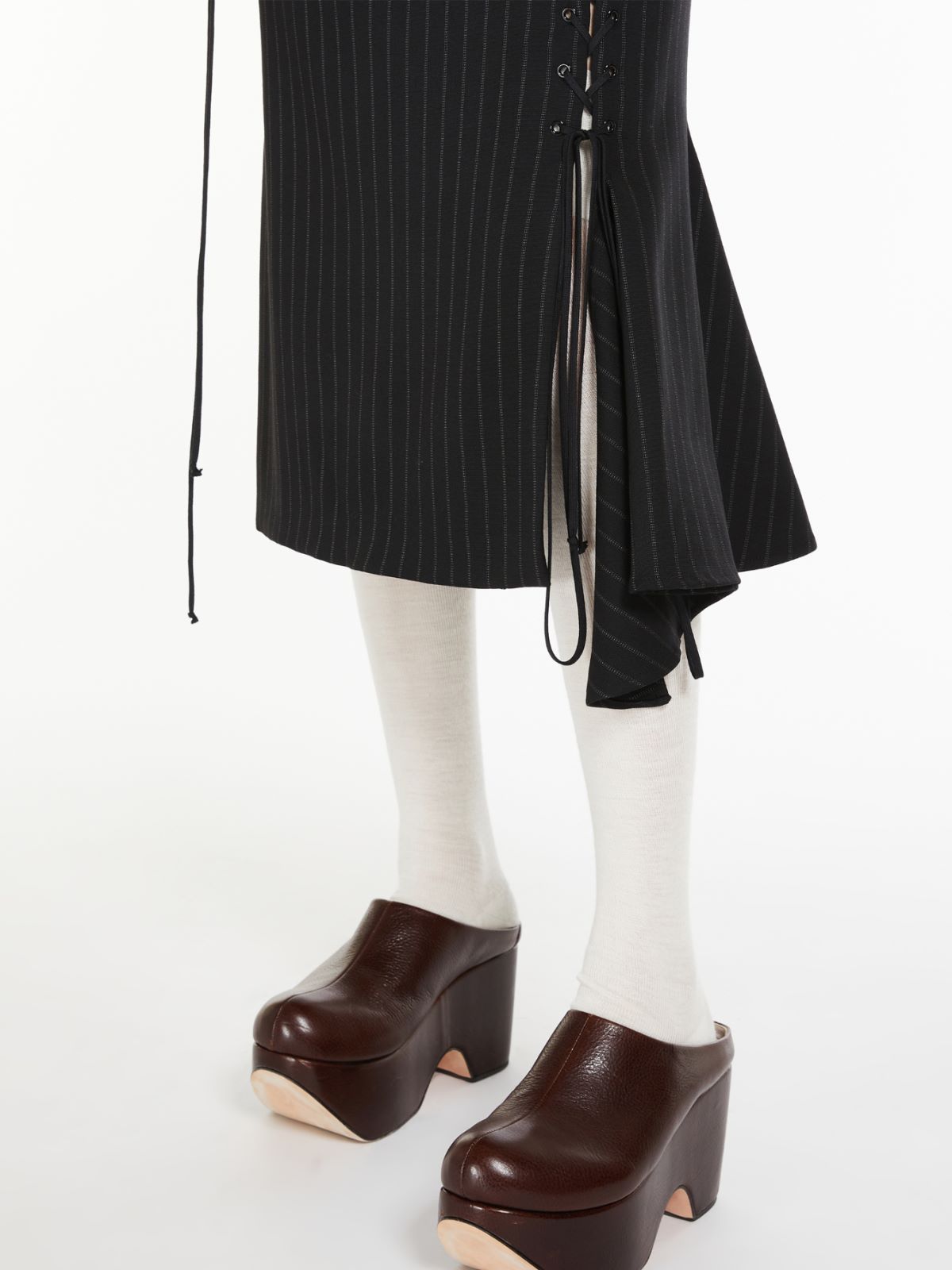 Sleeveless woven dress - BLACK - Max Mara - 5