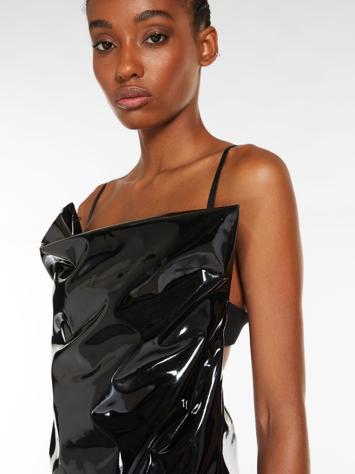 Asymmetric long dress - BLACK - Max Mara - 4