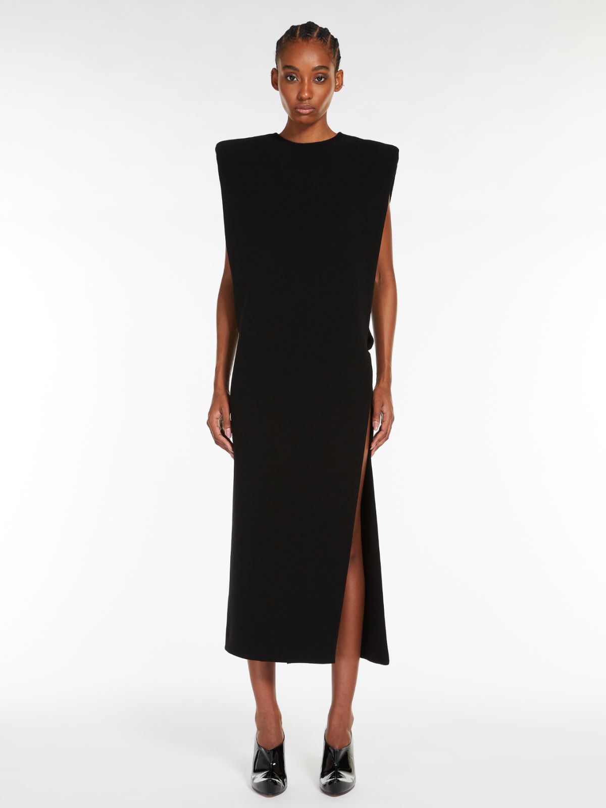 Long dress with slit - BLACK - Max Mara