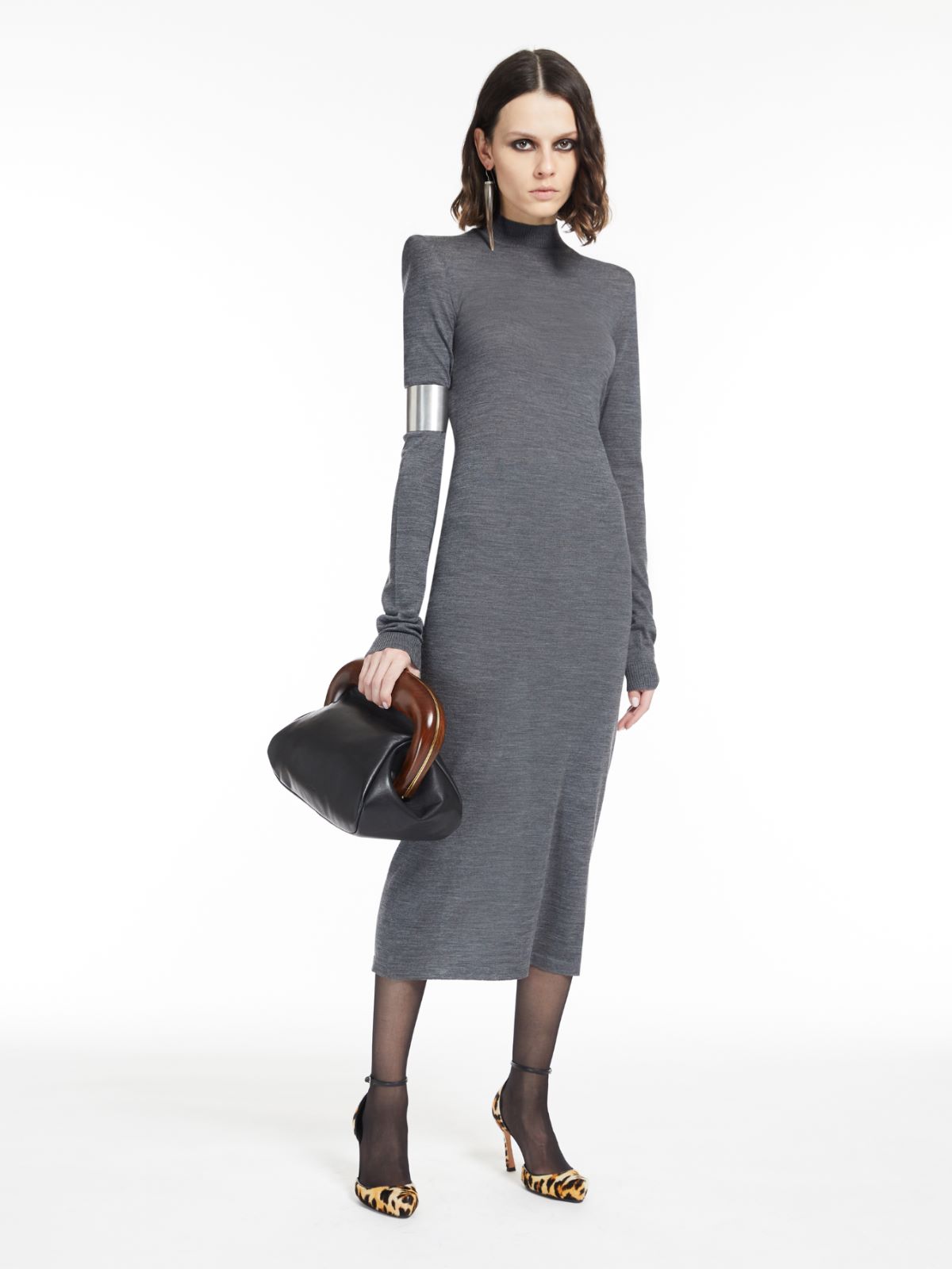 Tricot dress - MEDIUM GREY - Max Mara
