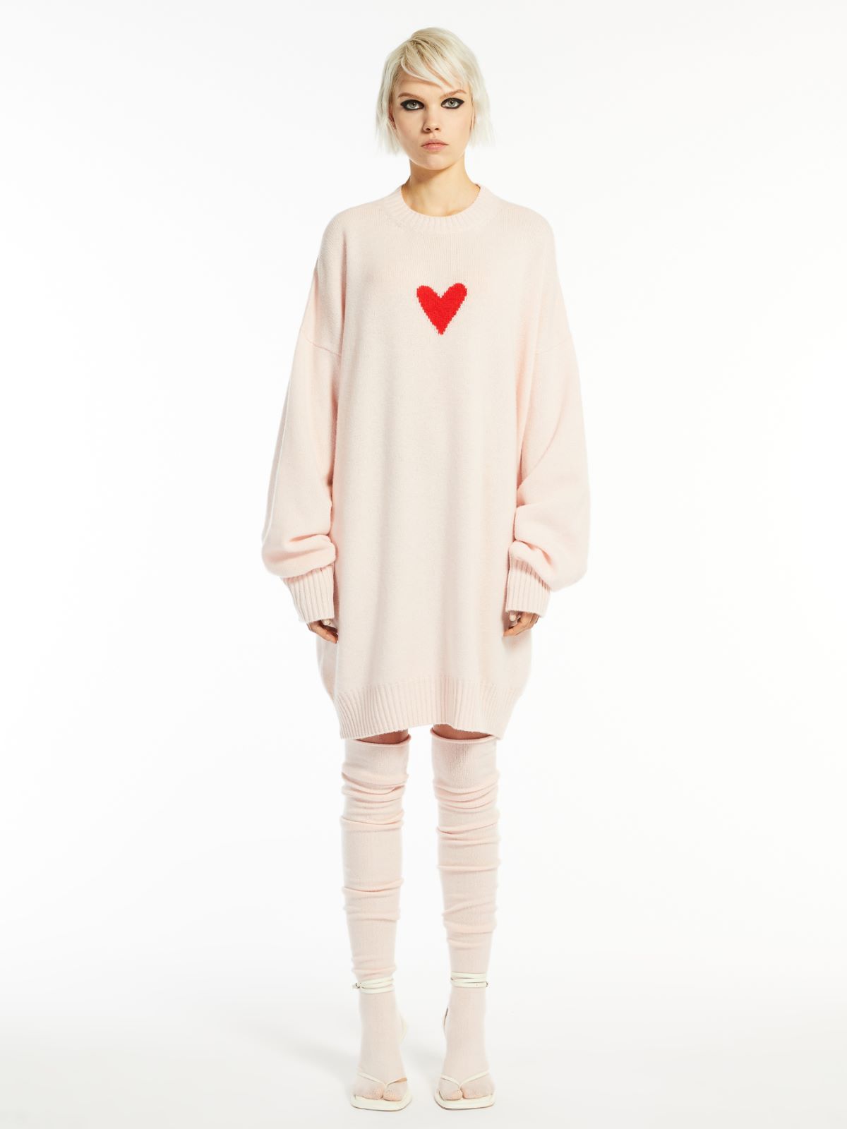 Oversized cashmere jumper - PINK - Max Mara - 2