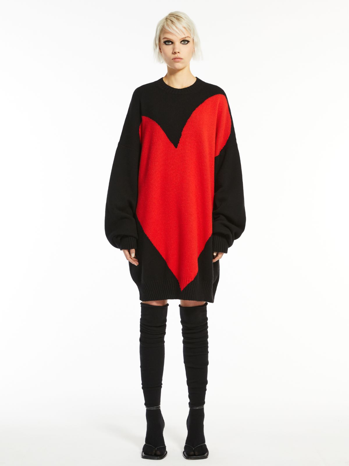Oversized cashmere jumper - BLACK - Max Mara - 2