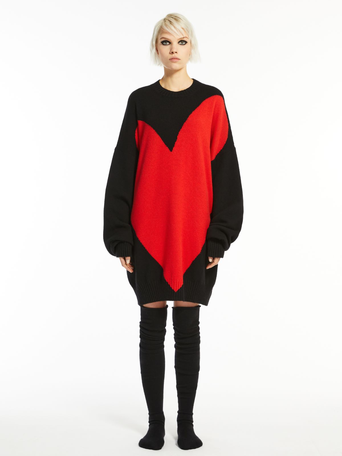 Oversized cashmere jumper - BLACK - Max Mara