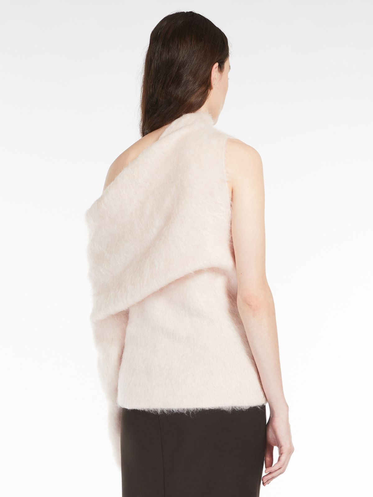 モヘヤ アシンメトリー ニット - ピンク - Max Mara - 3