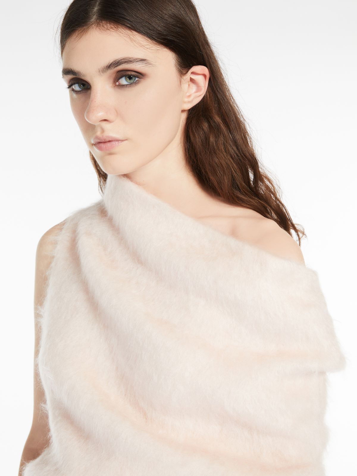 モヘヤ アシンメトリー ニット - ピンク - Max Mara - 4