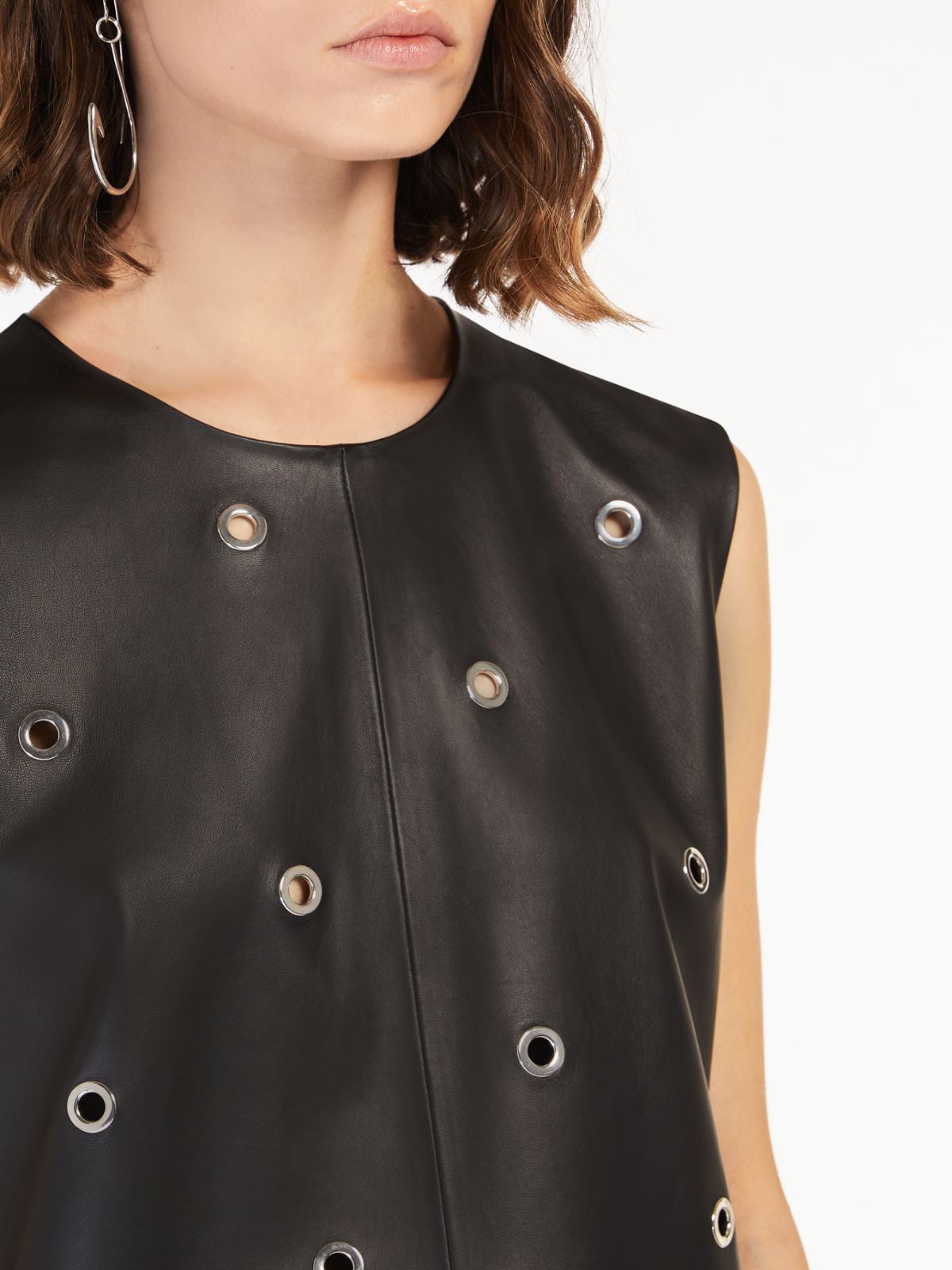 Nappa leather dress - BLACK - Max Mara - 4