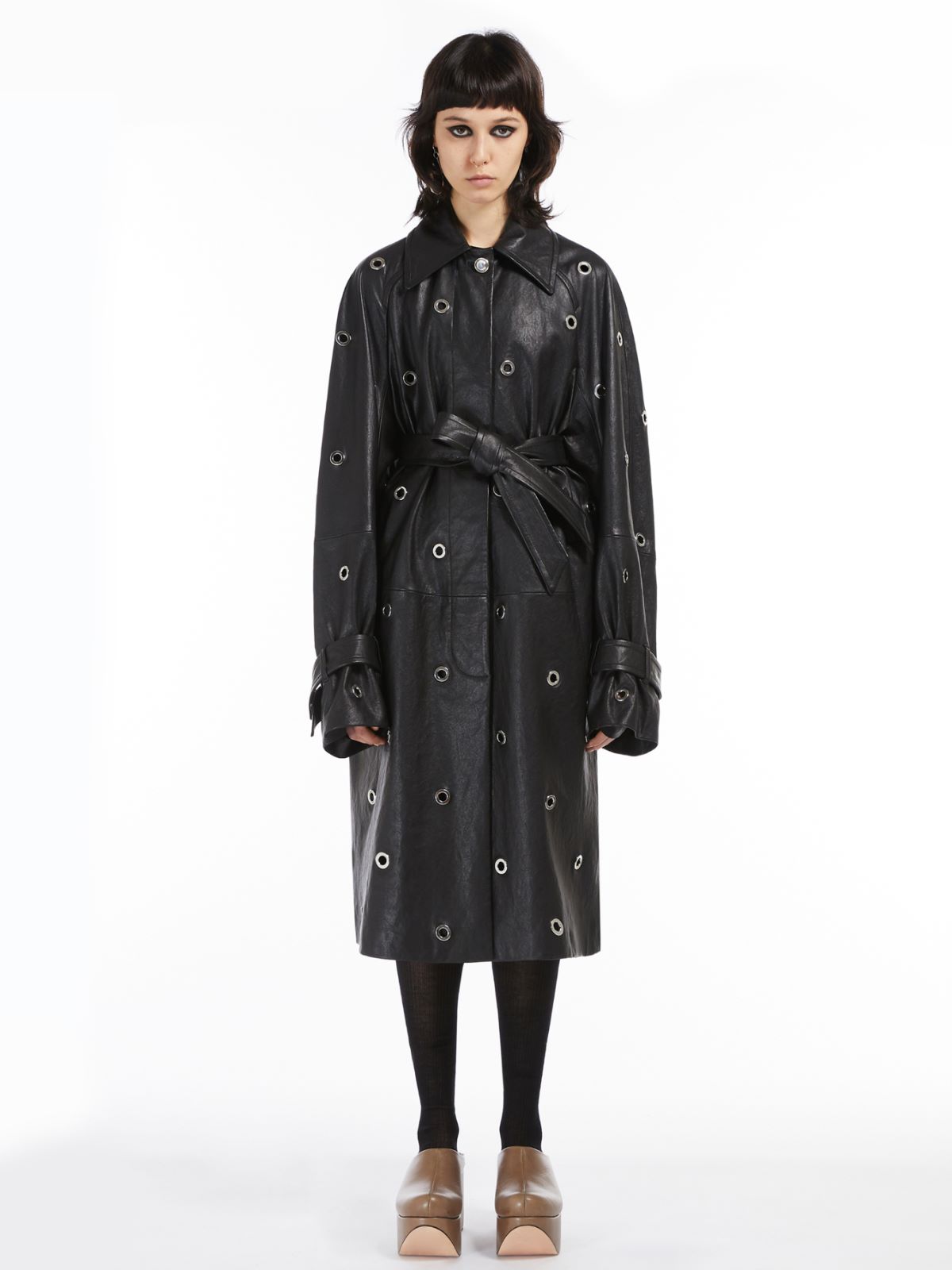 Nappa leather duster coat - BLACK - Max Mara - 2