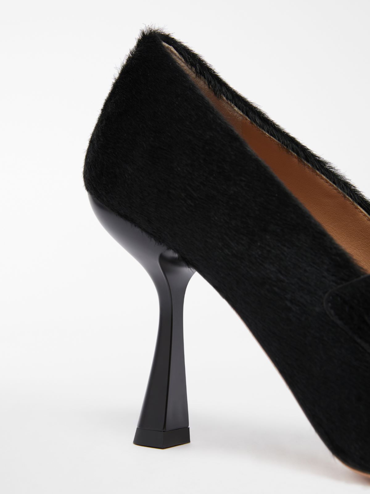 Pony hair court shoes - BLACK - Max Mara - 4