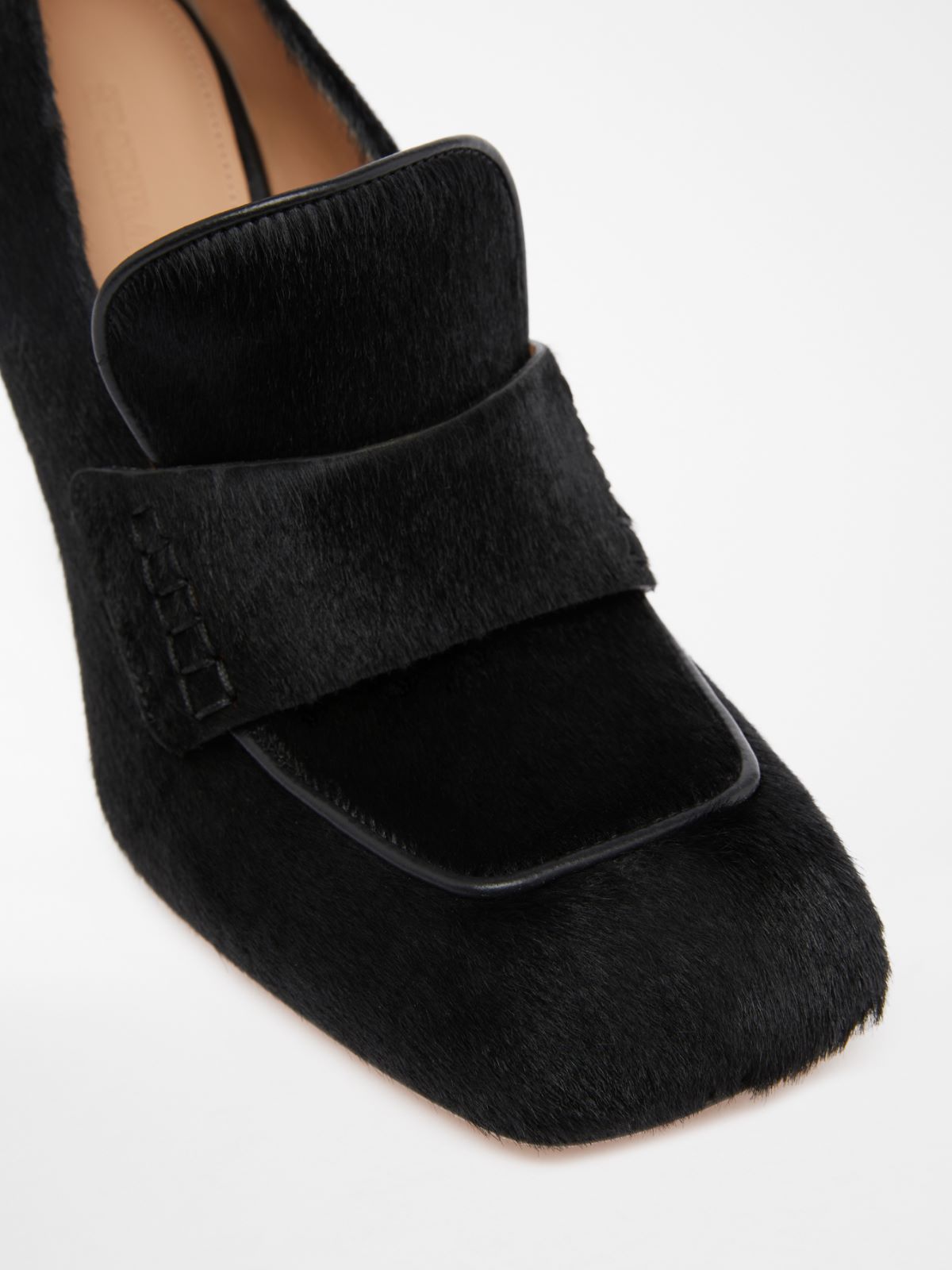 Pony hair court shoes - BLACK - Max Mara - 5