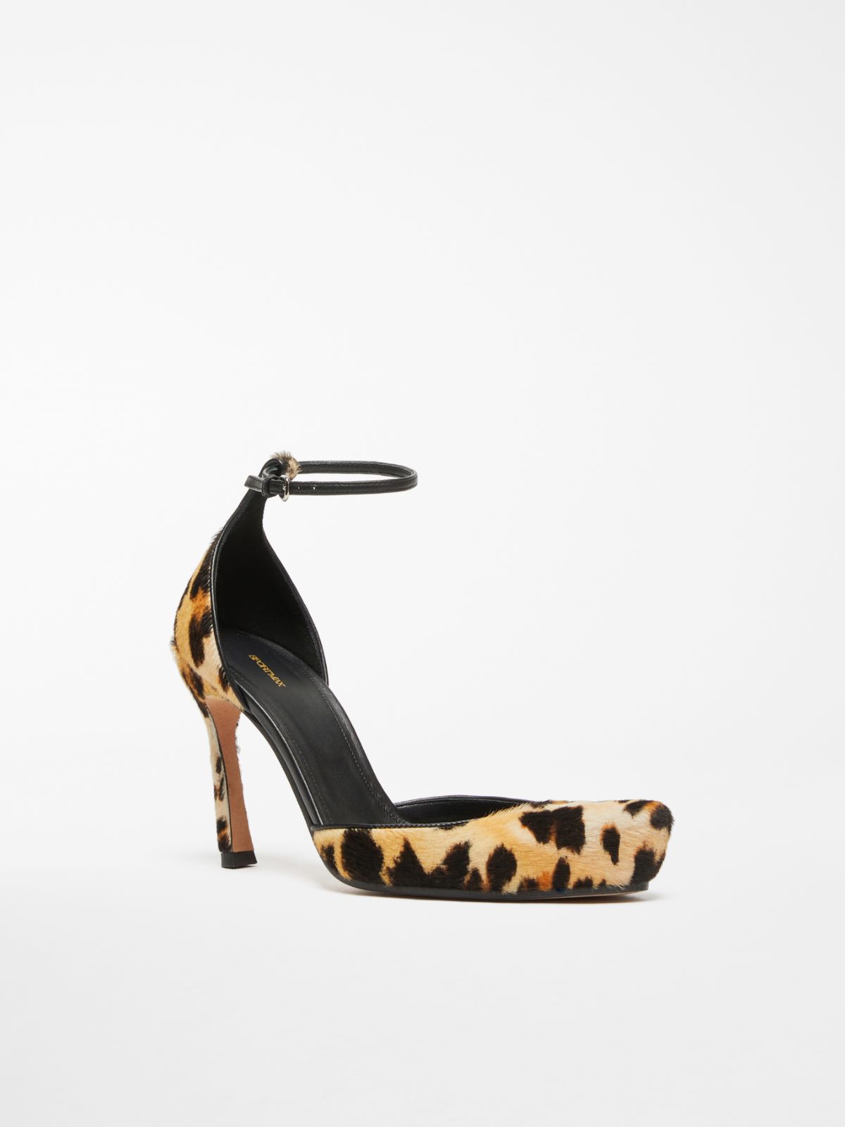 Animal-print court shoes with strap - CAMEL - Max Mara - 2