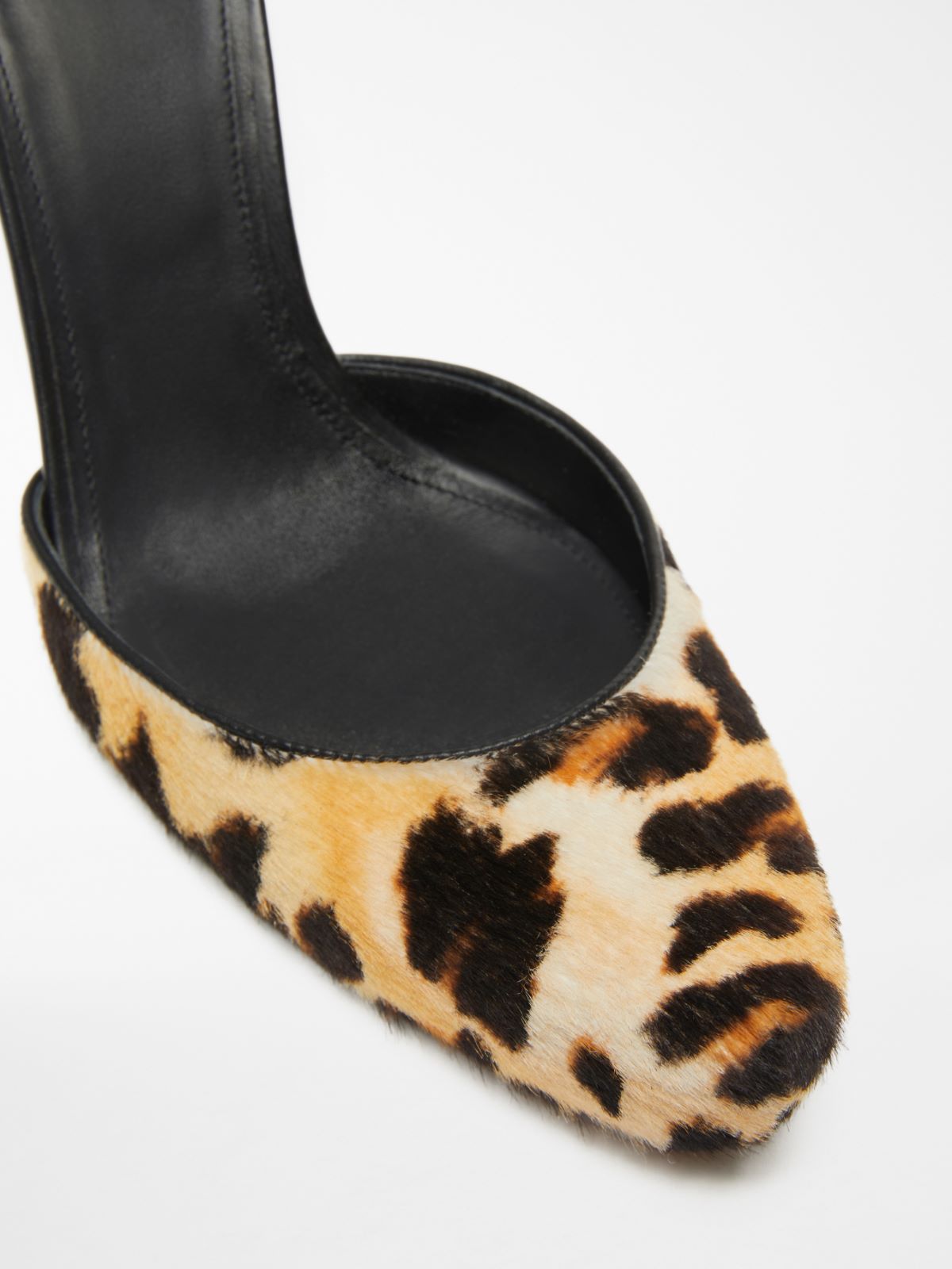 Animal-print court shoes with strap - CAMEL - Max Mara - 4
