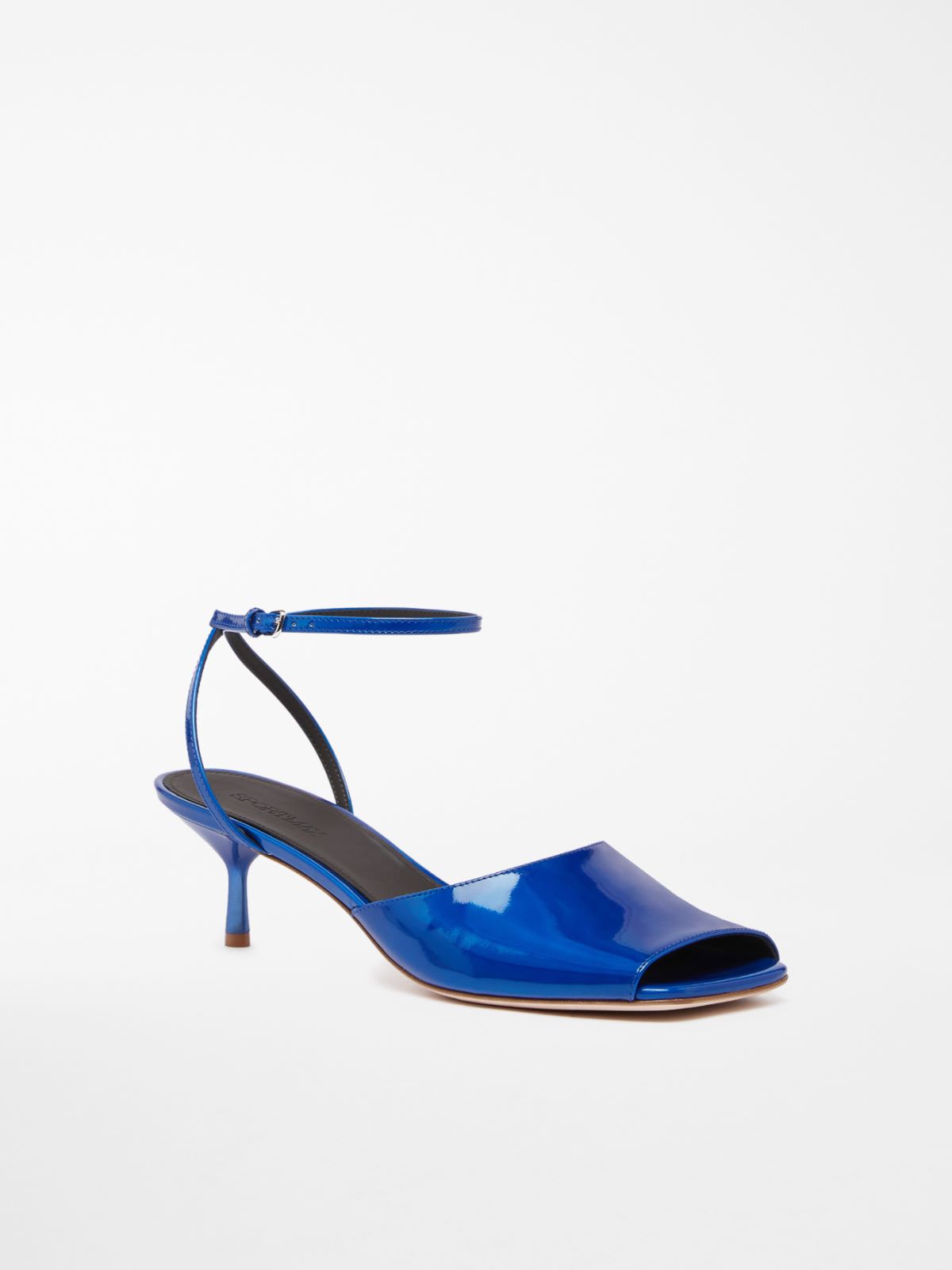 Patent leather open-toe sandals - ULTRAMARINE - Max Mara - 2