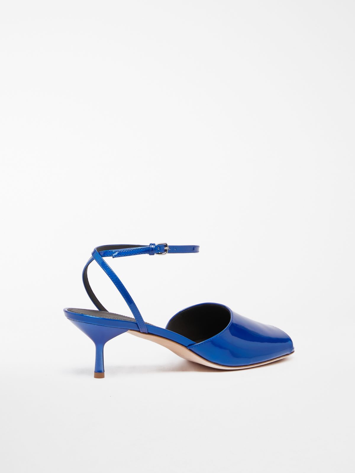 Patent leather open-toe sandals - ULTRAMARINE - Max Mara - 3